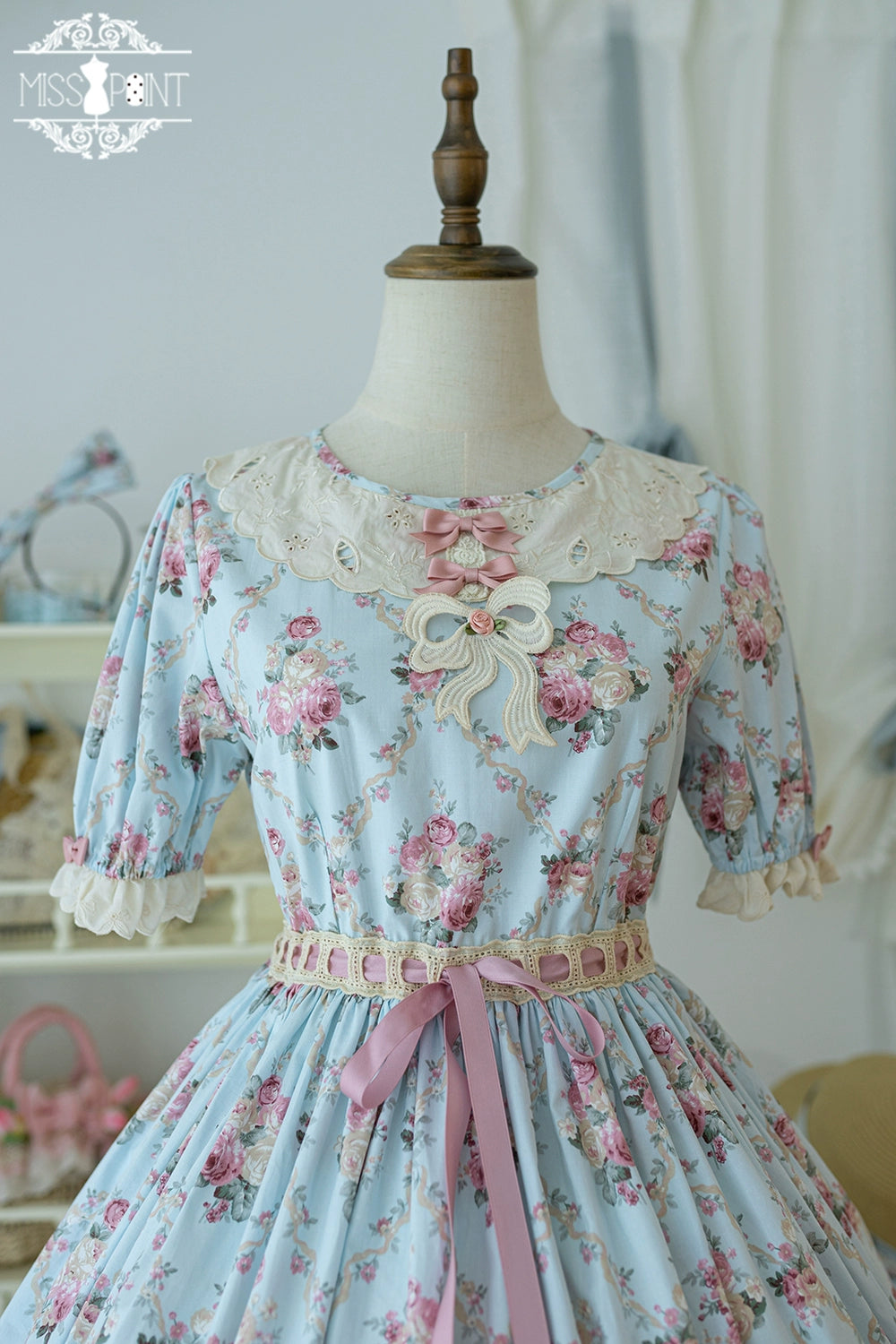 Miss Point~Customized Elegant Lolita OP Dress Cute Daily Girl Short Lolita Dress 35670:519544