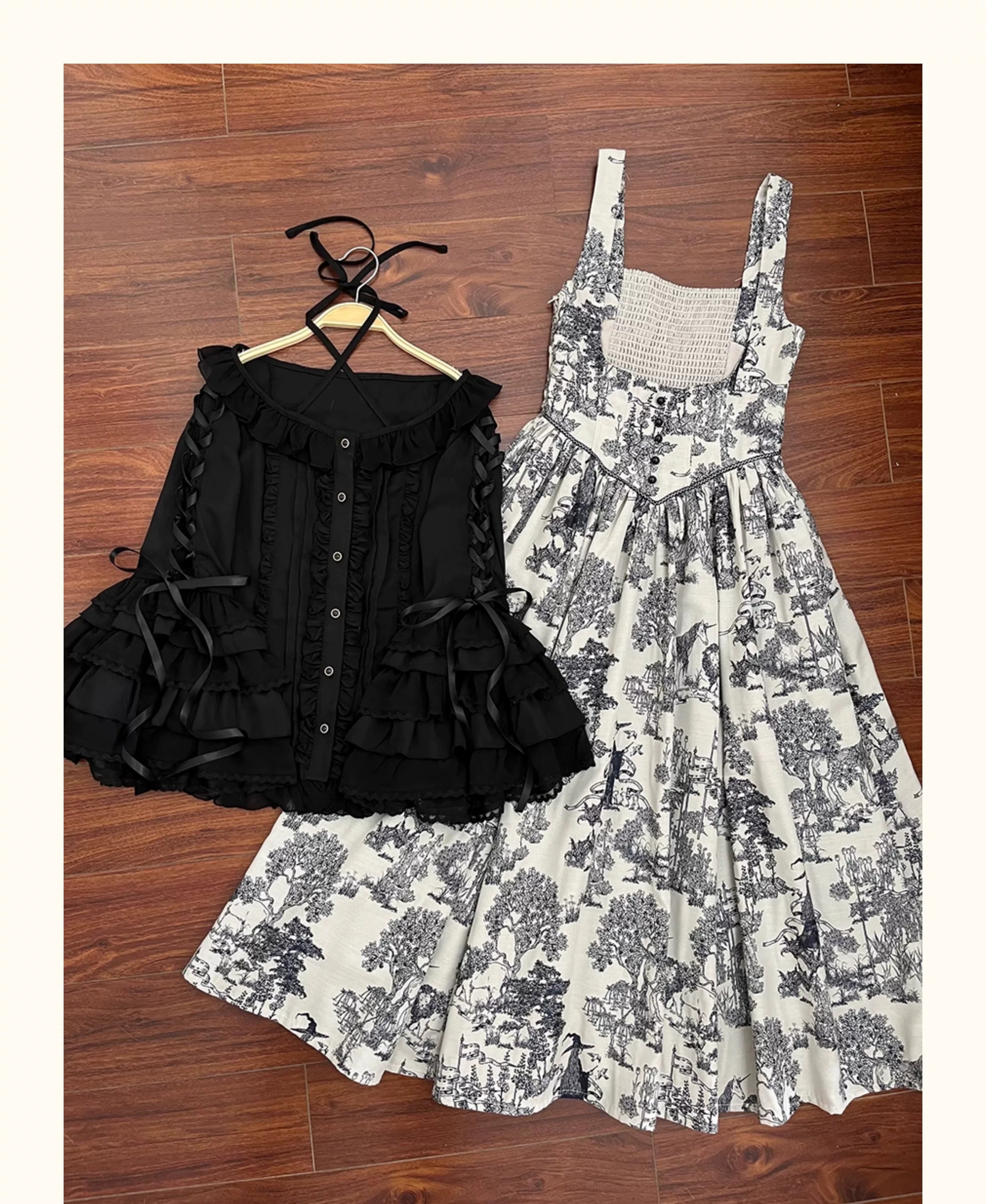 Sleeping Curse - Sweet Lolita Hime Sleeve Halter-neck Blouse