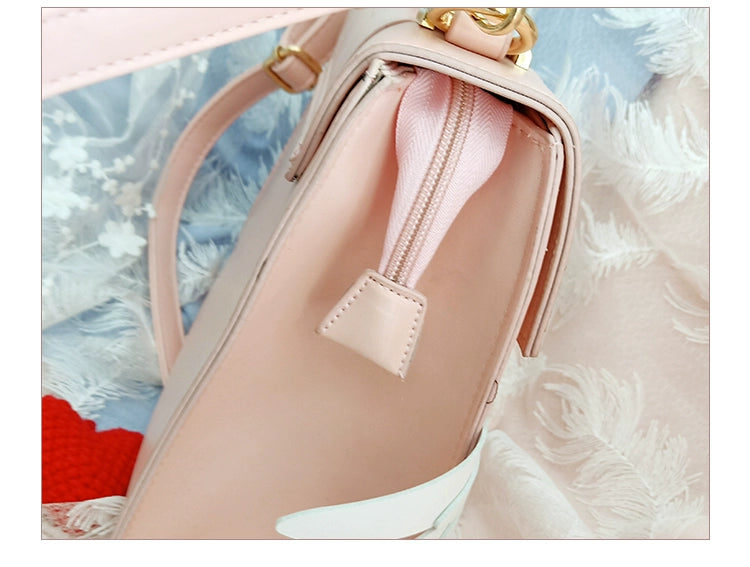 Prime Sister - Sweet Lolita Shoulder Bag Wings Bow Design High Capacity Bag