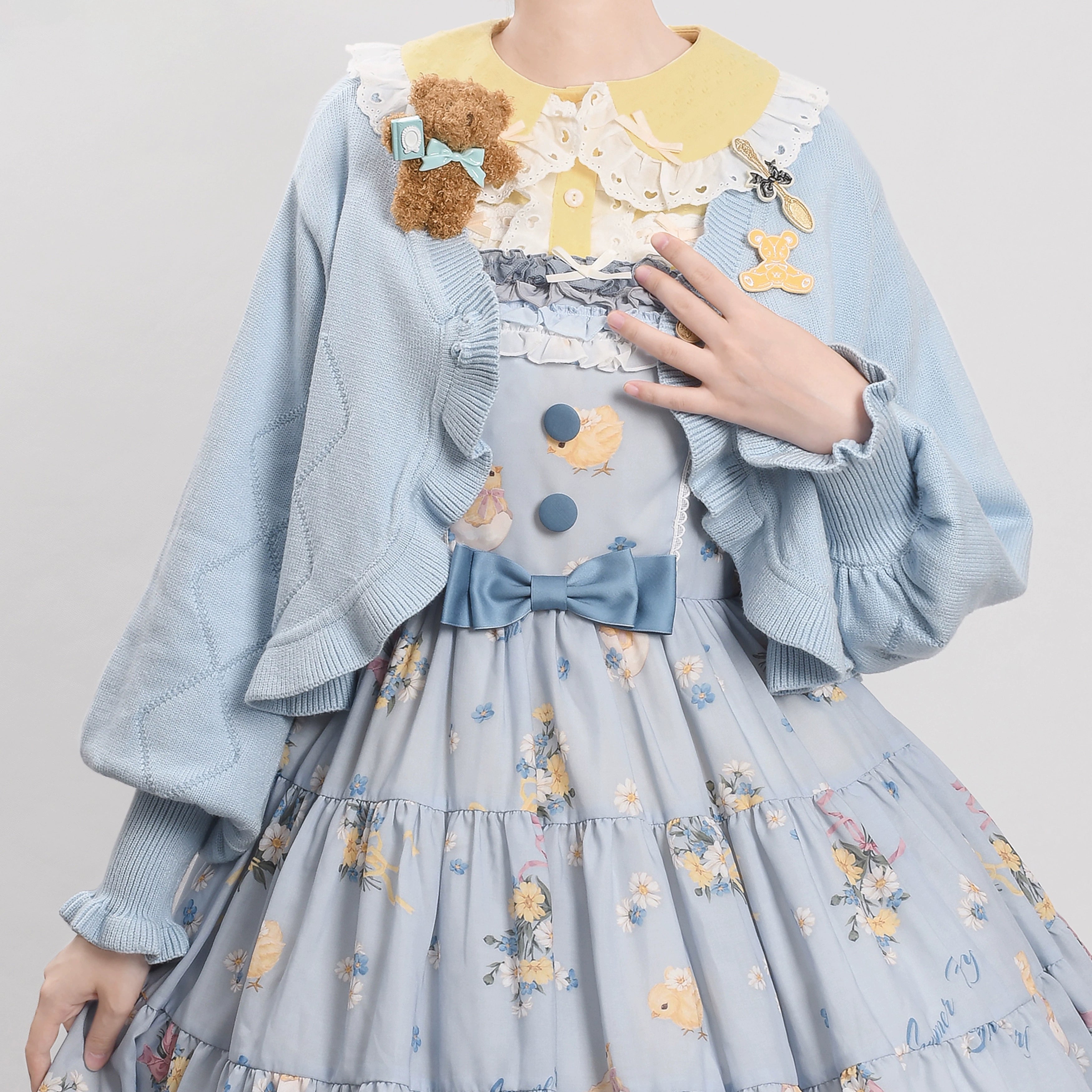MIST - Cookie - Vintage Lolita Cardigan, Short Sweater 31538:369486