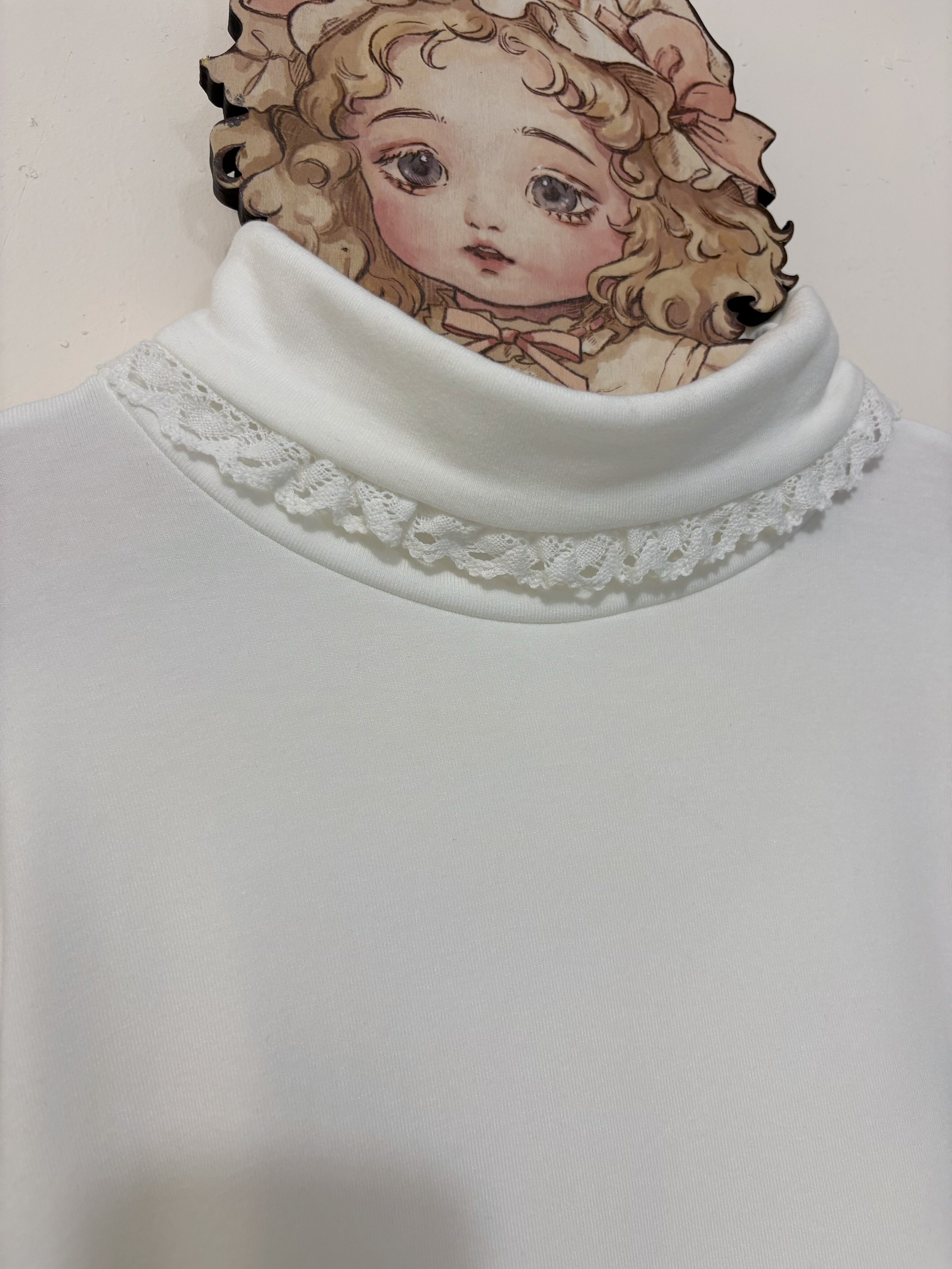 Mengfuzi - Kawaii Lolita High-neck Inner Wear, Fuzzy Cuffs 44185:798279