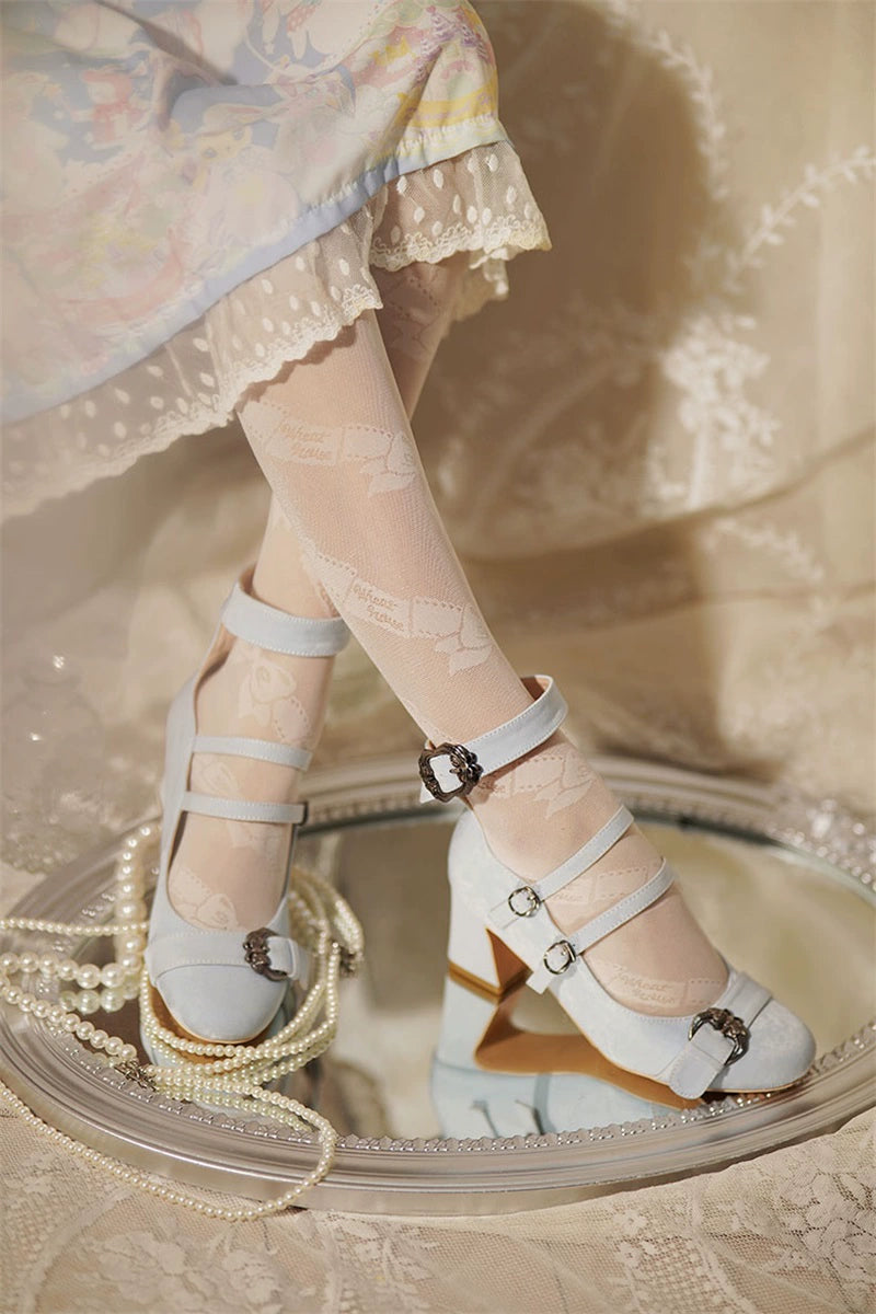 MR.Qiutian~Velia~Elegent Lolita Shoes CLA Thick Heel Shoes 34226:480968