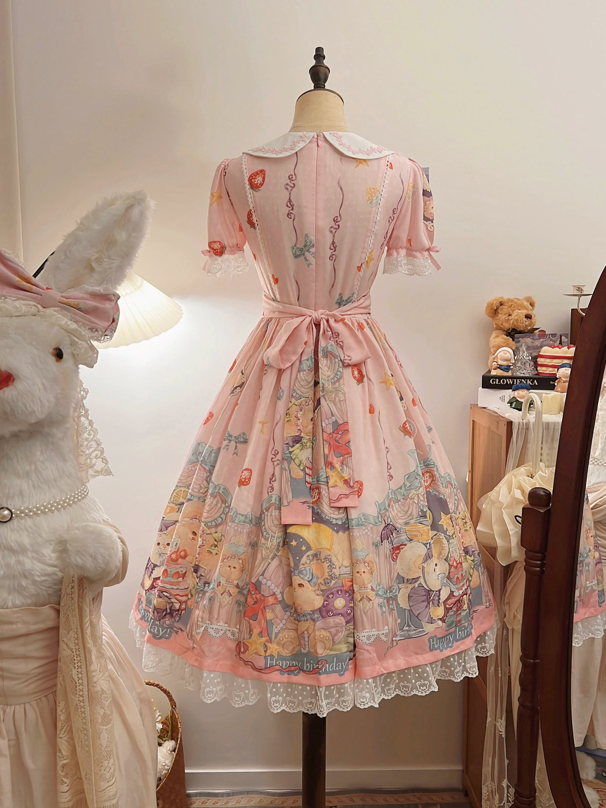 Kiki's Birthday Party - Plus Size Sweet Lolita Birthday Party OP Dress 45855:865913