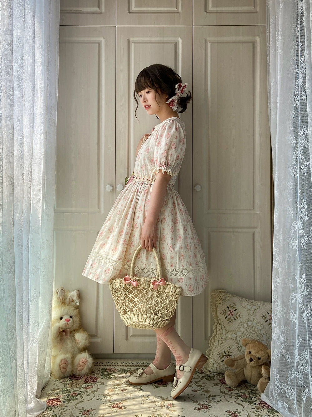 Miss Point~Customized Elegant Lolita OP Dress Cute Daily Girl Short Lolita Dress 35670:519576