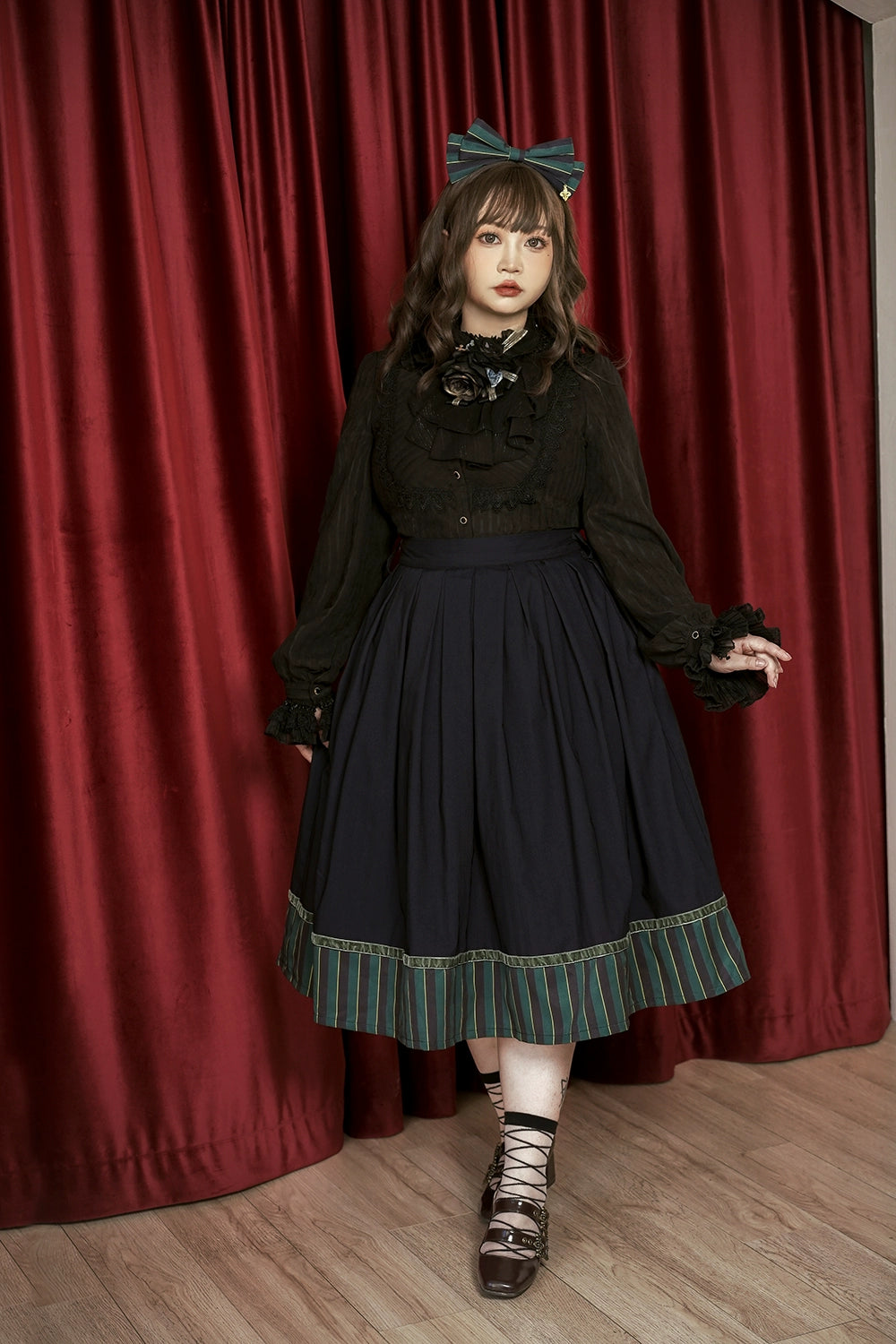 (Buyforme)Miss Point~Custom-Made Lolita Elegant Stand Collar Lolita Shirt 21546:312826