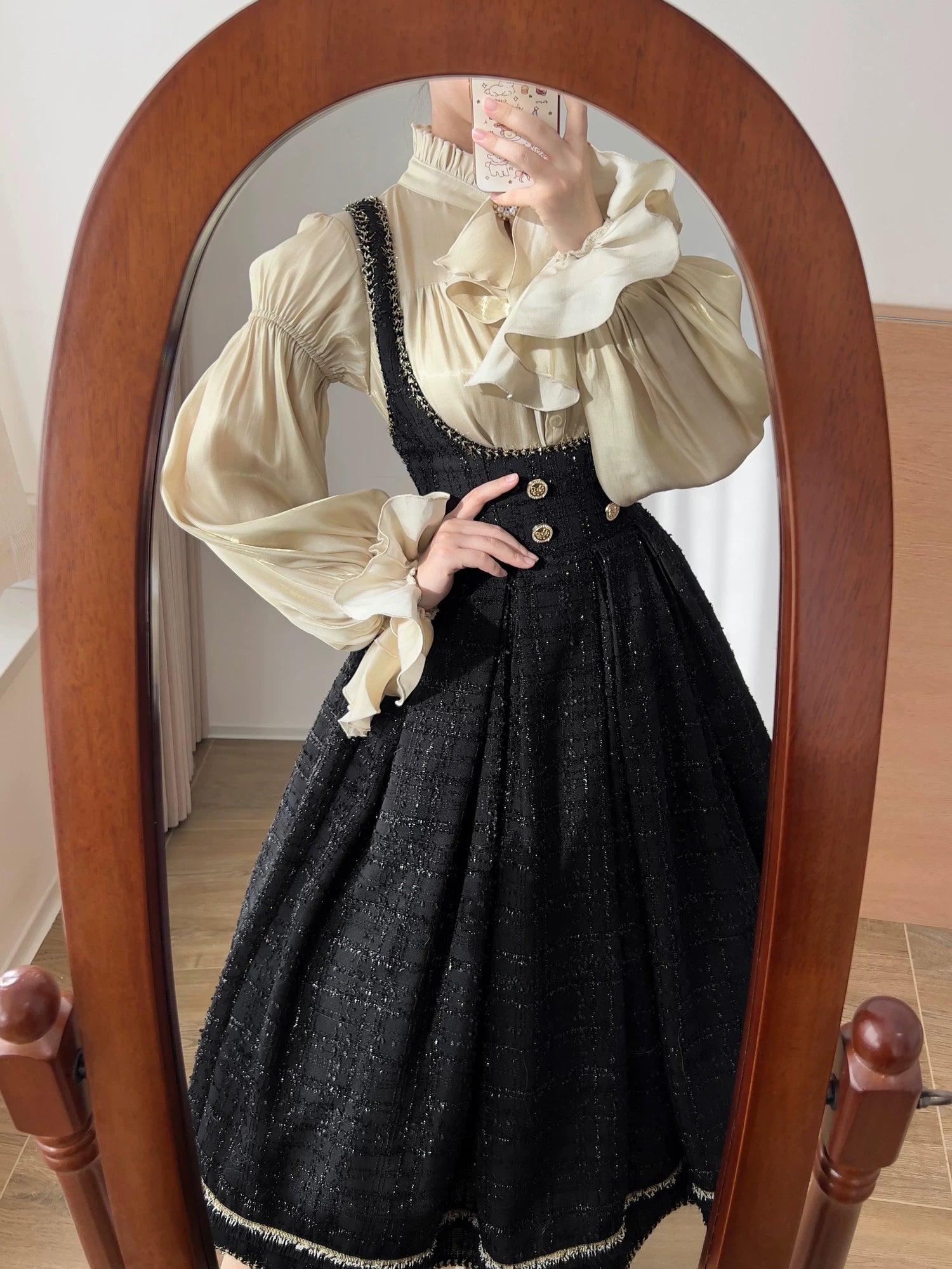 Moonlight in the Monastery - Classic Lolita Shirt, Detachable Jabot 44846:825604