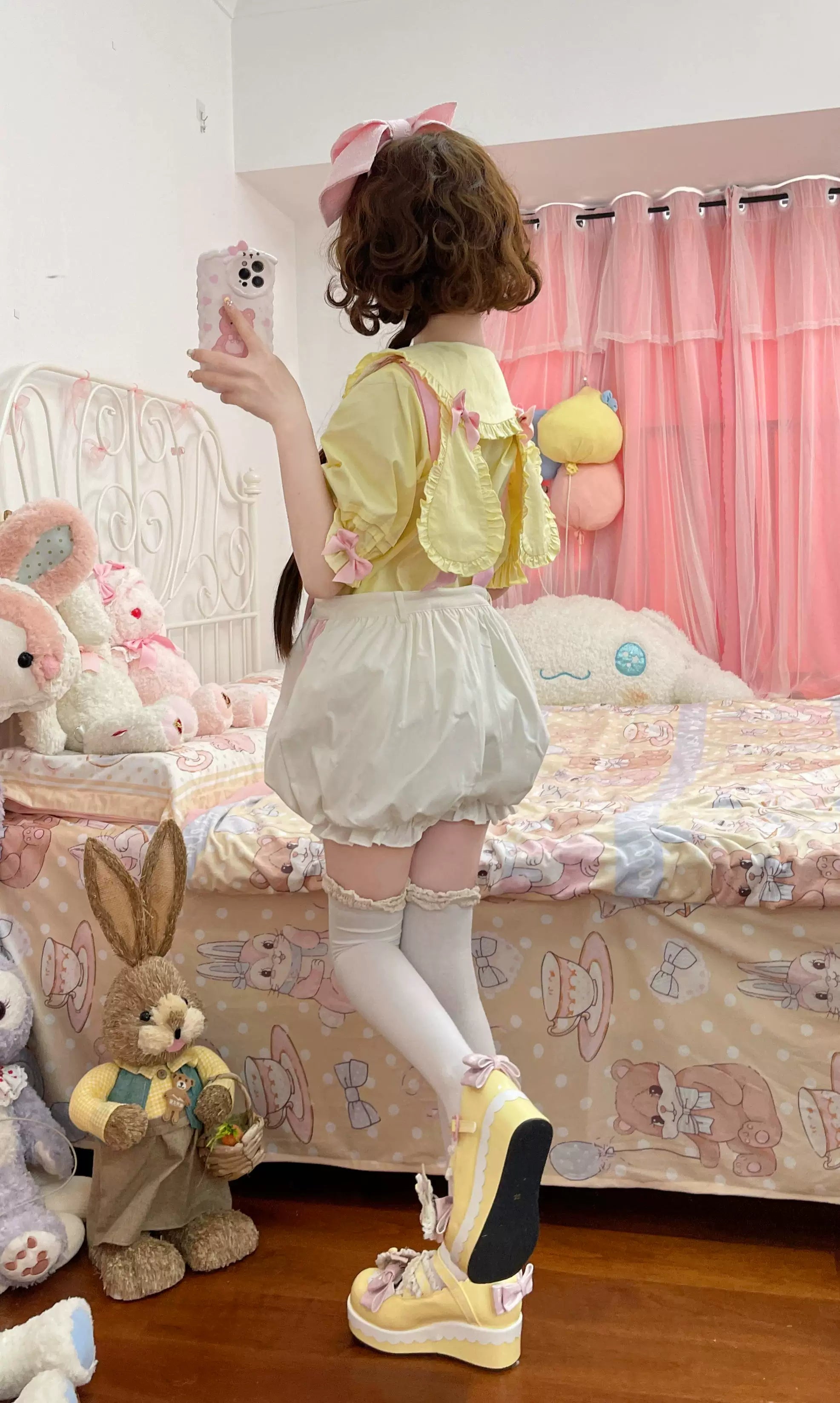Cute Rabbit - Sweet Lolita Short Sleeve Shirt, Bunny Ears