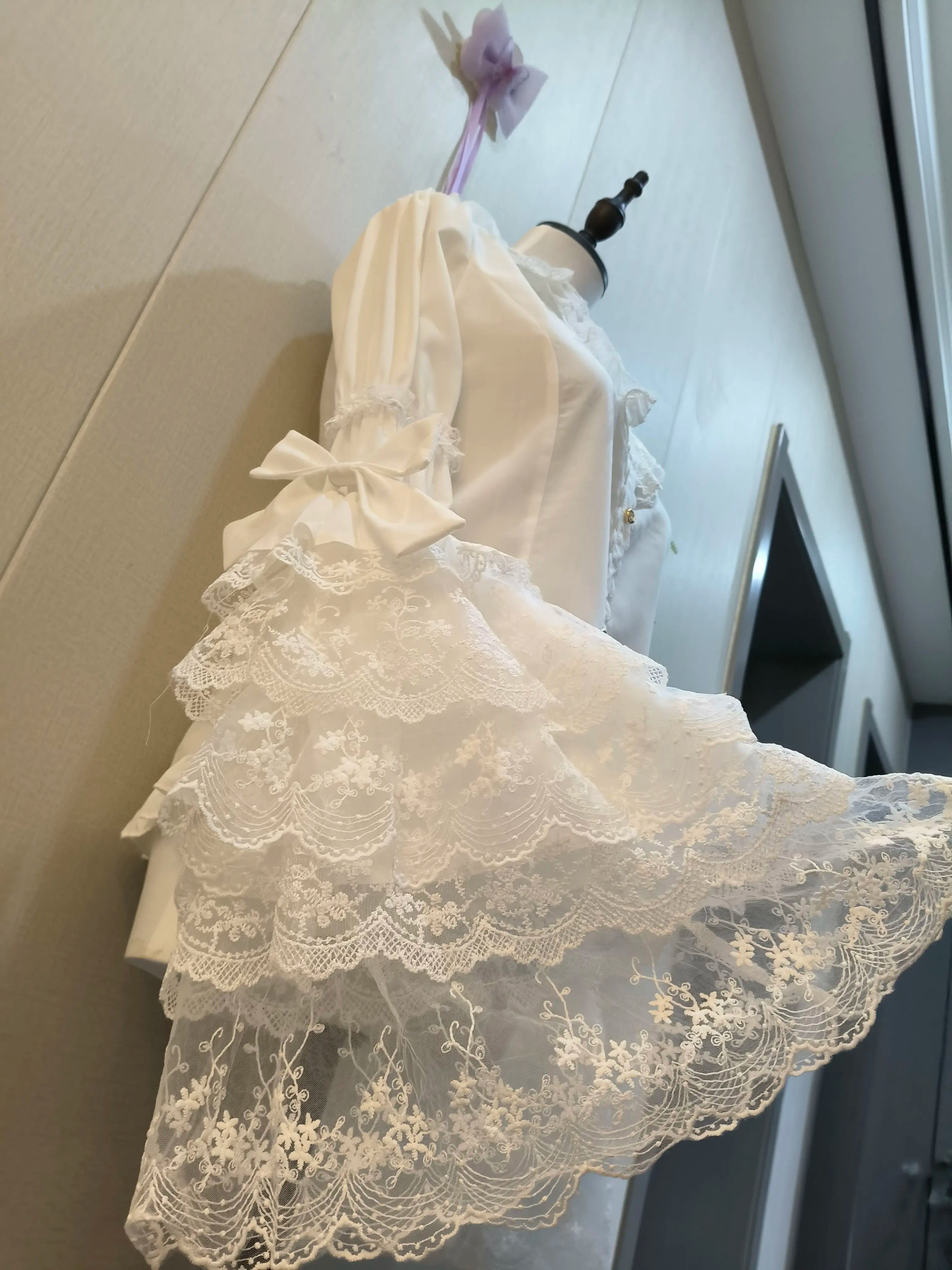 Hime Sleeve Sweet Lolita Shirt, Slim Fit 44616:817006