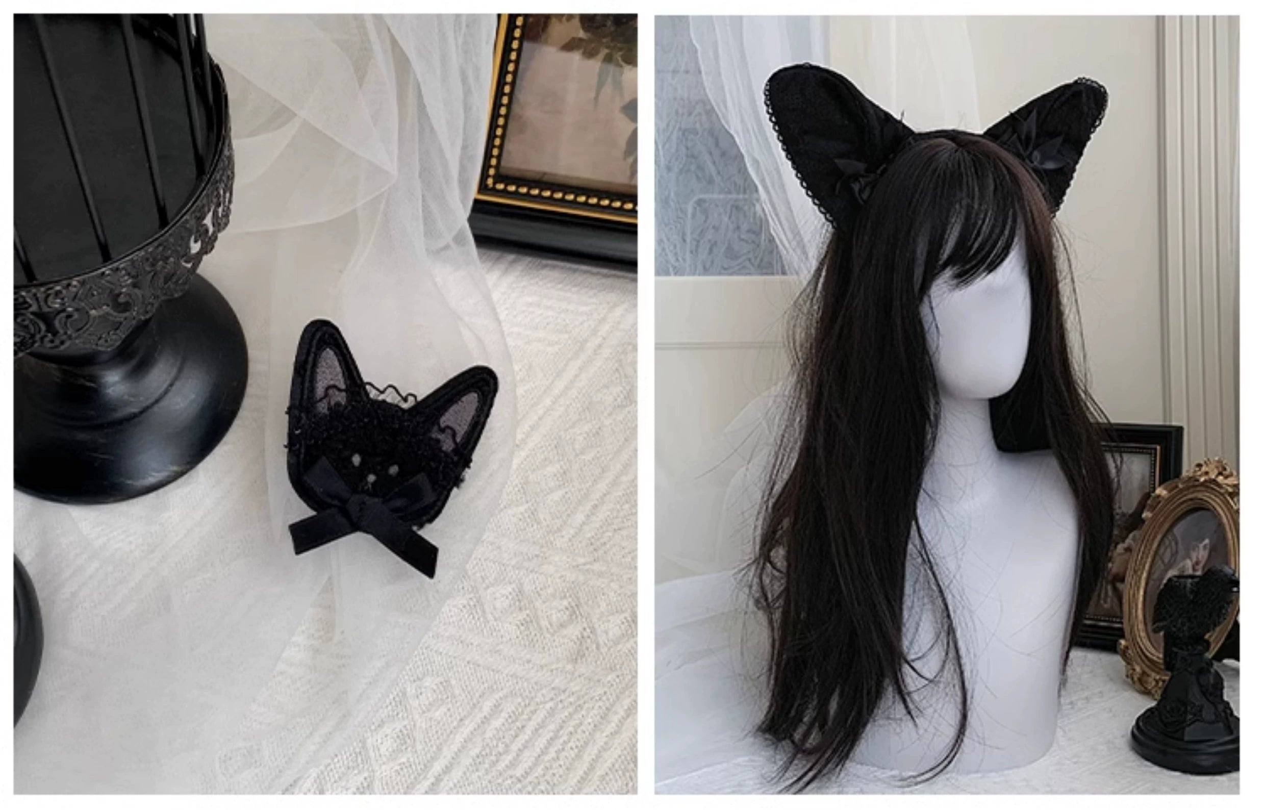 With PUJI - Puppet Box - Kawaii Lolita Bag Lamb Kitten Detachable Bag Dress Hat 40976:682402