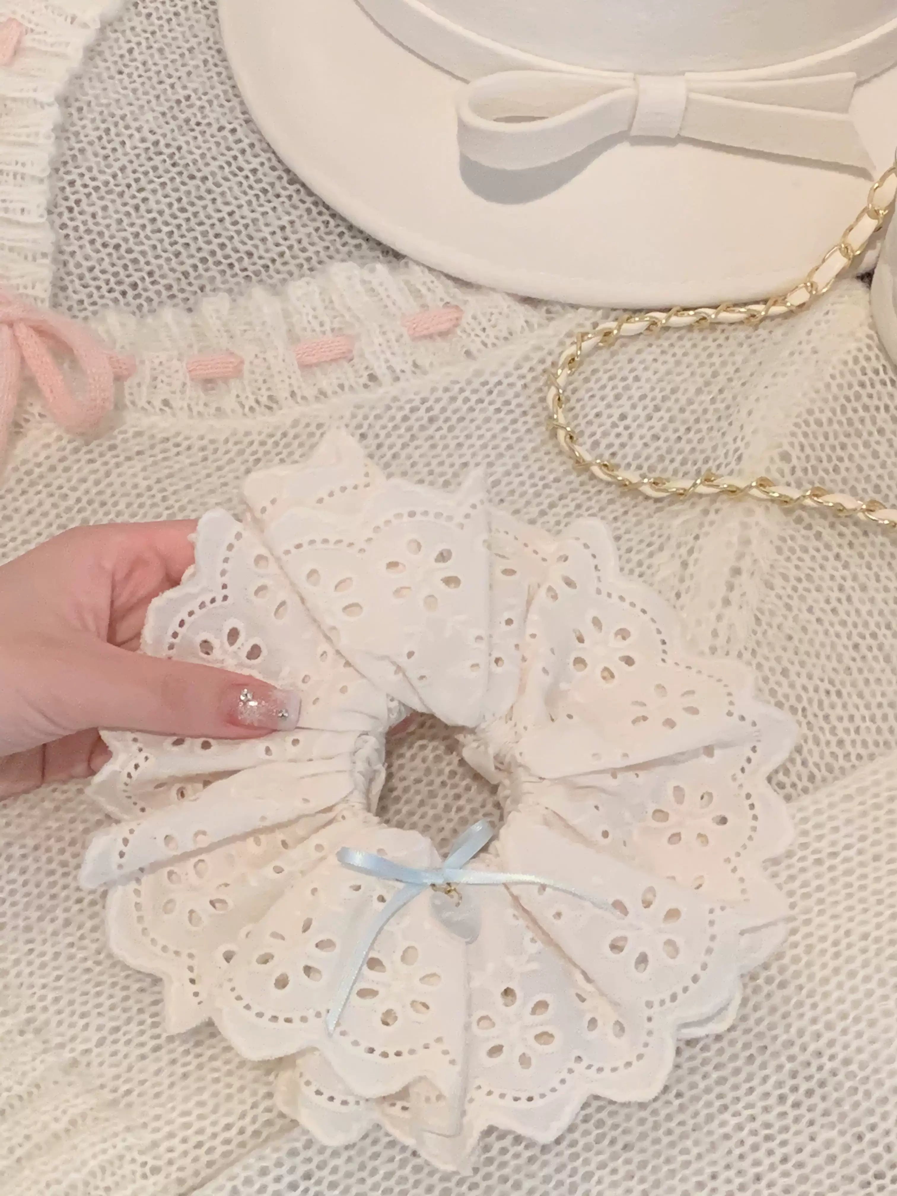Pure Tea For Dream - Marshmallow Melody - Sweet Lolita Headdress Bow Hair Rope