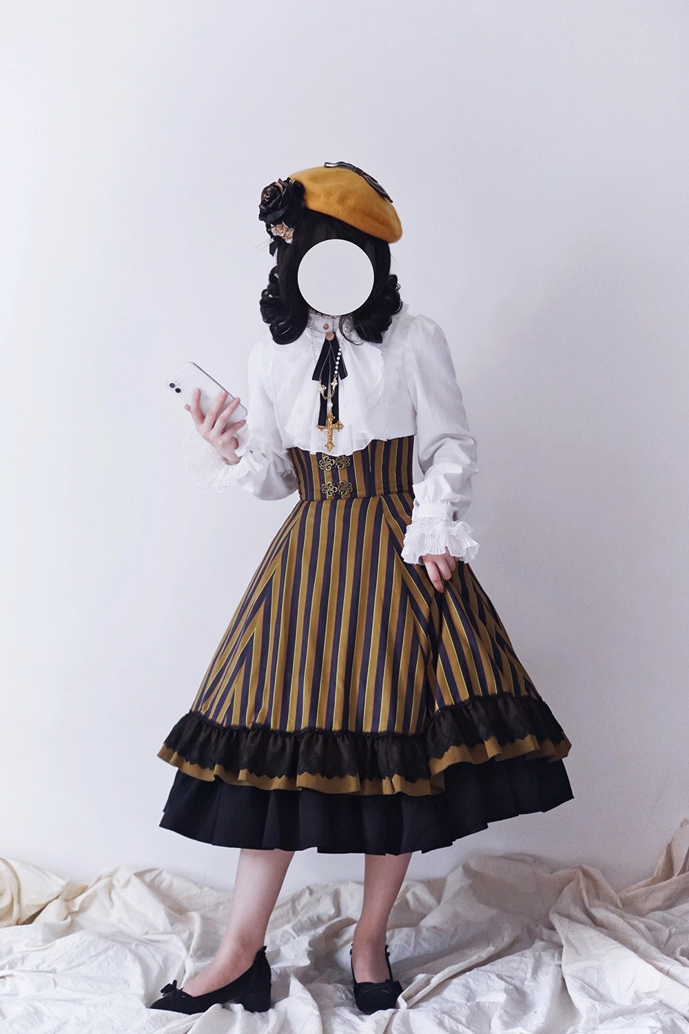 (Buyforme)Miss Point~Custom-Made Lolita Elegant Stand Collar Lolita Shirt 21546:312774
