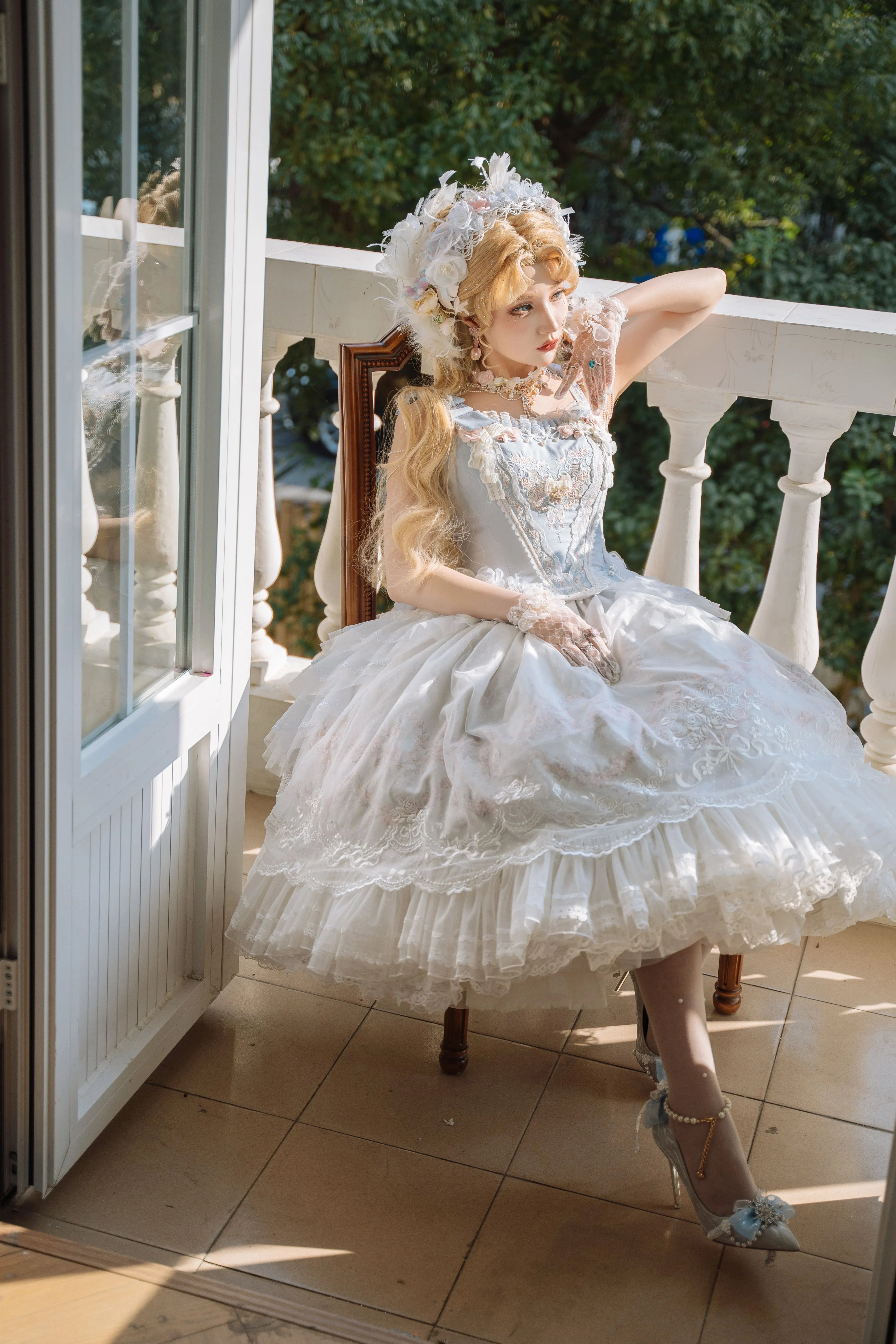 (BFM)Garden Cat~Dreamy Dance Gorgeous Lolita JSK and SK 33494:426860