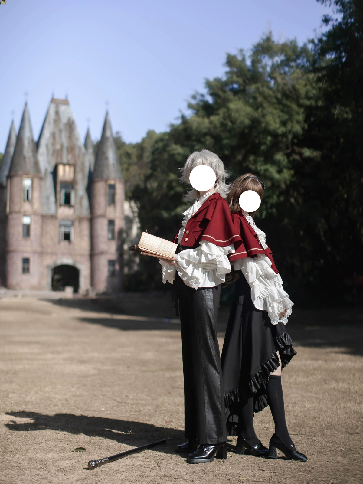 Every Page of The Poem - Night & Day Sonata - Ouji Lolita Princess Sleeve Shirt & Pants Set