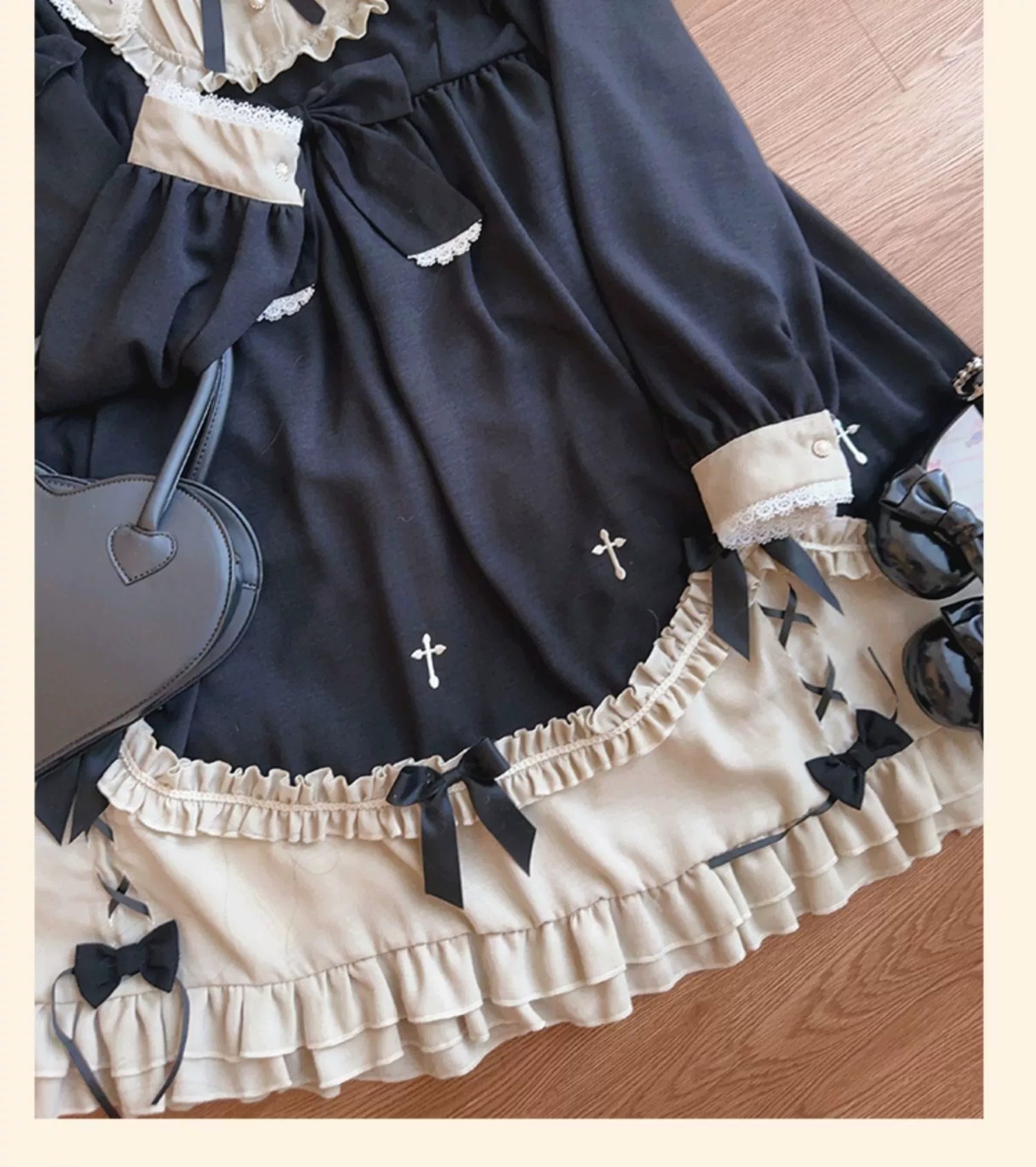Niu Niu - Plus Size Lolita OP Dress Vintage Lolita Winter Dress