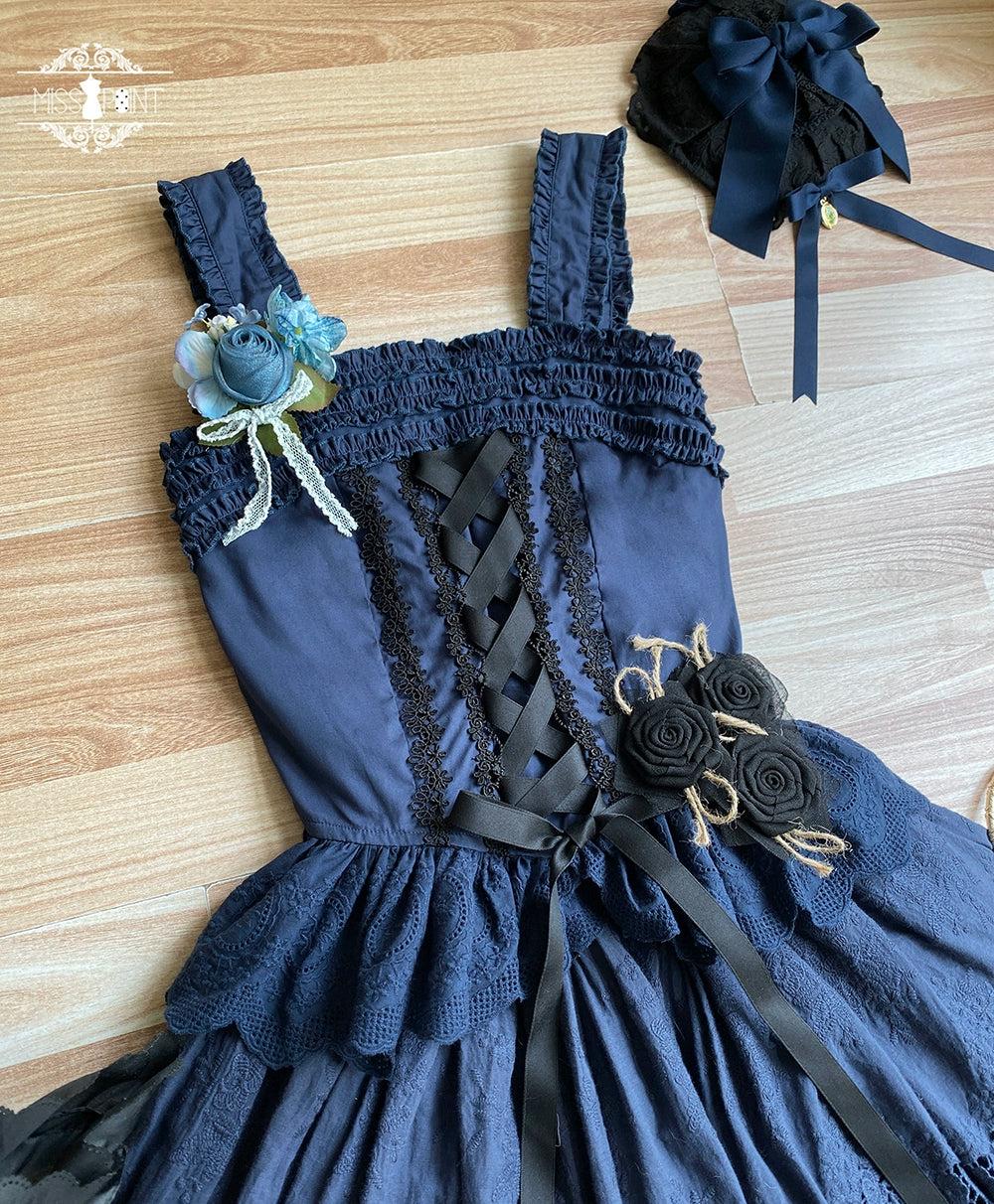 Miss Point~Forest Waltz~Cotton Lolita Camisole Embroidered Cami Top 40190:651792