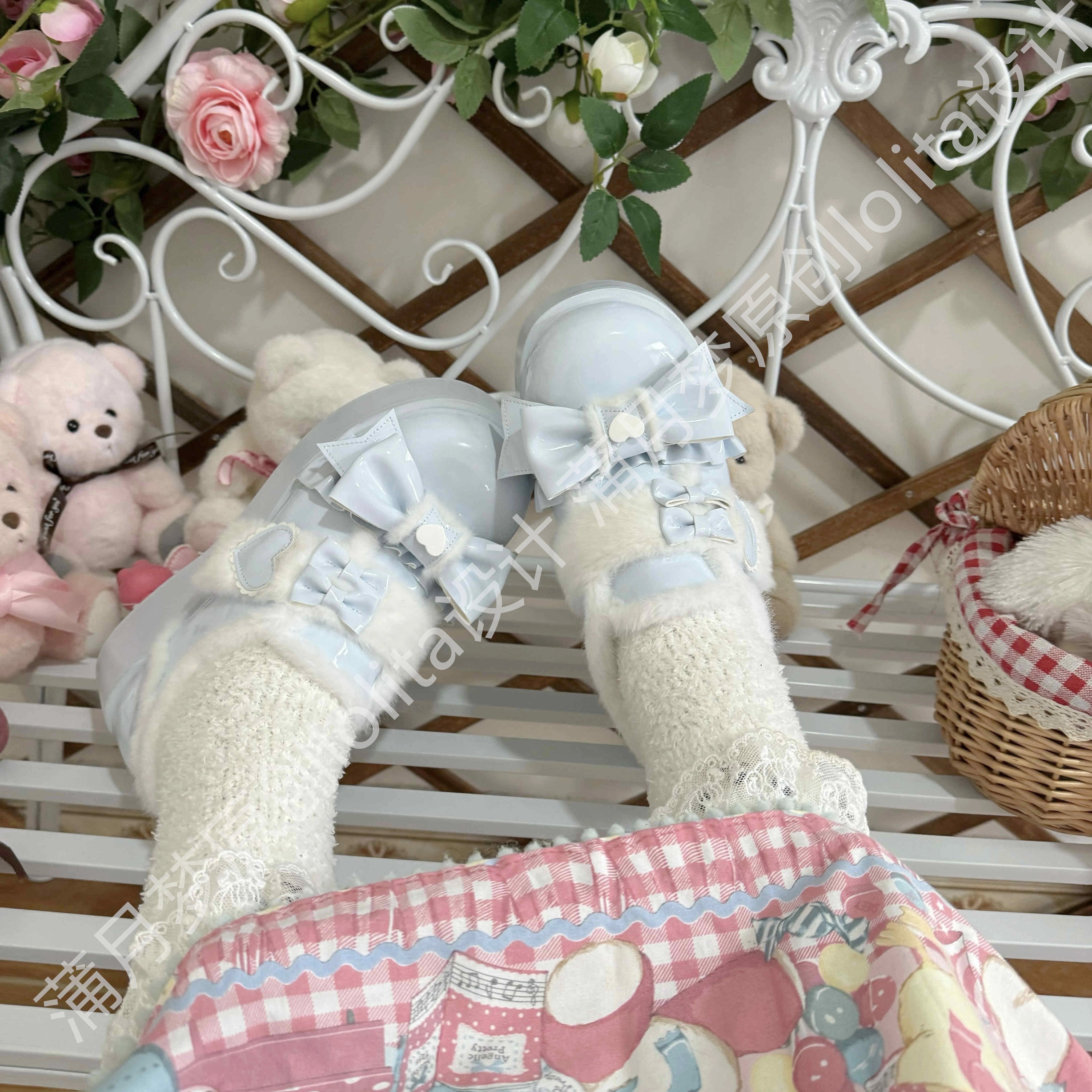 Puyuemeng - Cozy Cake - Winter Warm-lined Sweet Lolita Platform Shoes 44044:793955