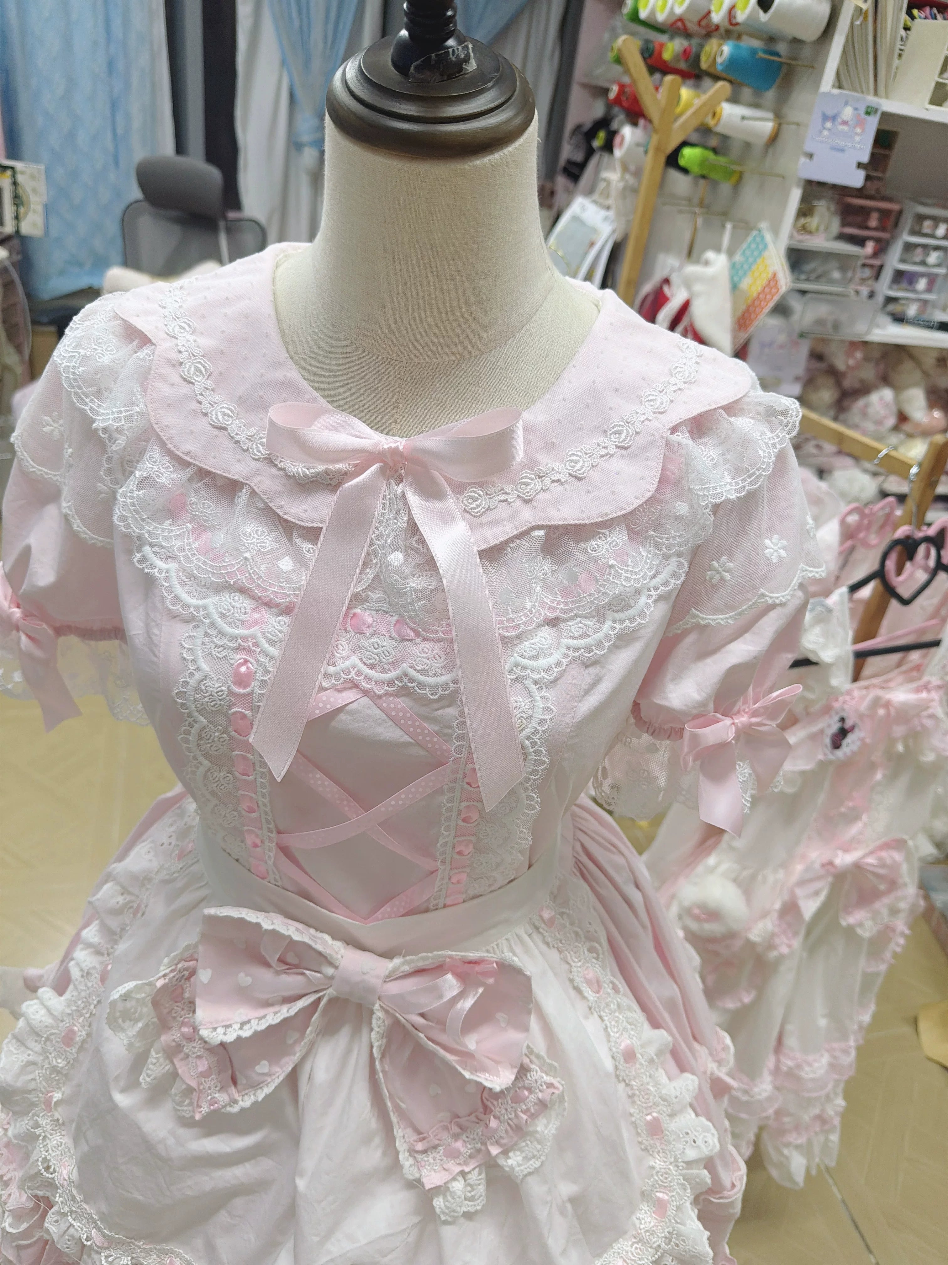 Petal Pastry Chef - Old School Lolita OP Dress with Back Rabbit Ear