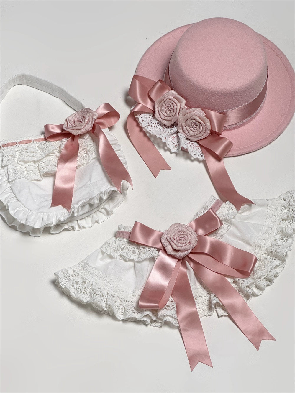 LeMiroir - Winter Solstice - Elegant Lolita Hat, Detachable Collar, Handbag 44088:794384