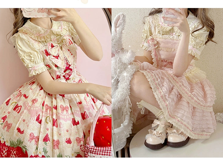 Mewroco - Little Frosty - Kawaii Lolita Summer Blouse Multicolors