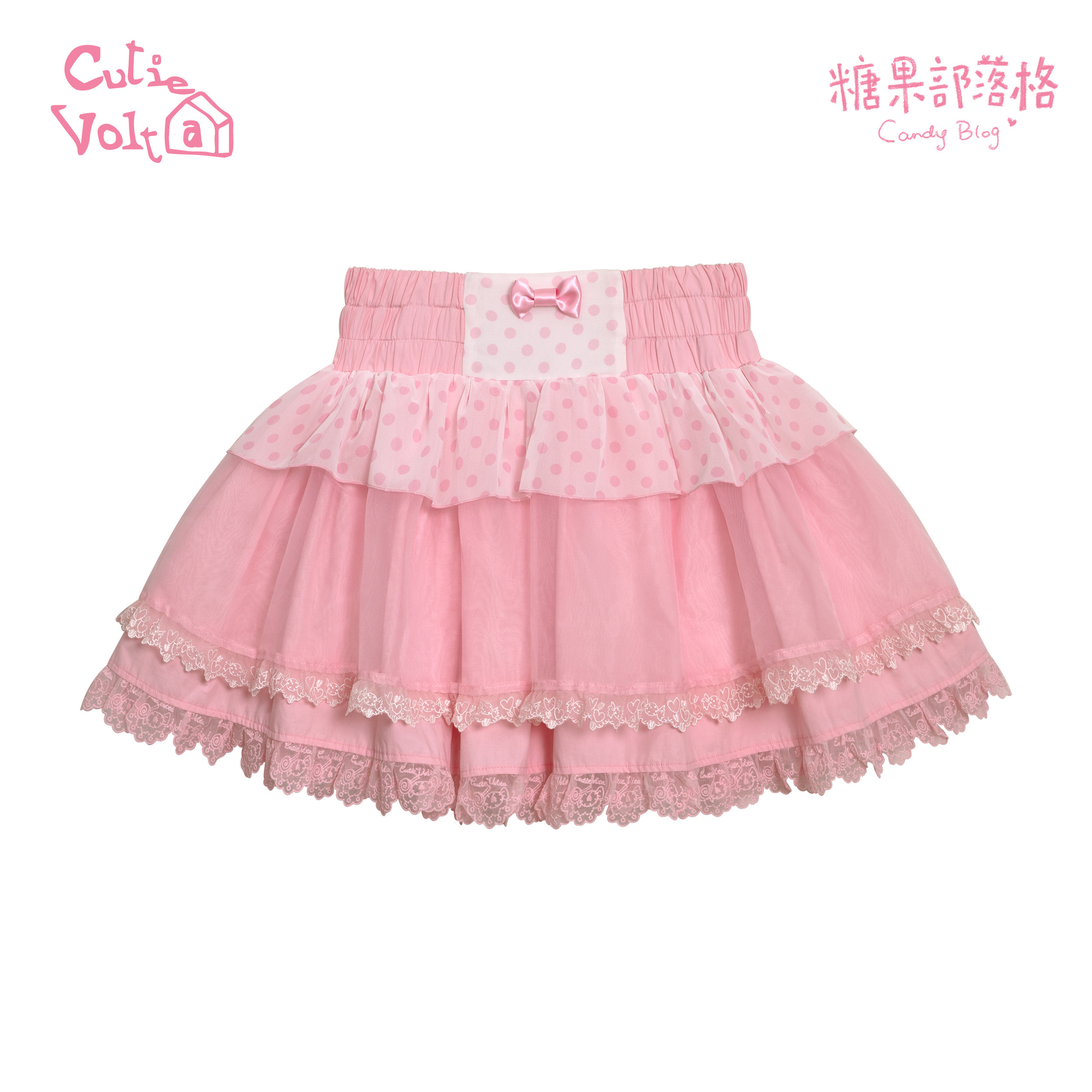Candy Cottage - Old School Lolita Polka Dot Dress & Top Skirt Set (L M S / Pre-order) 45522:851808
