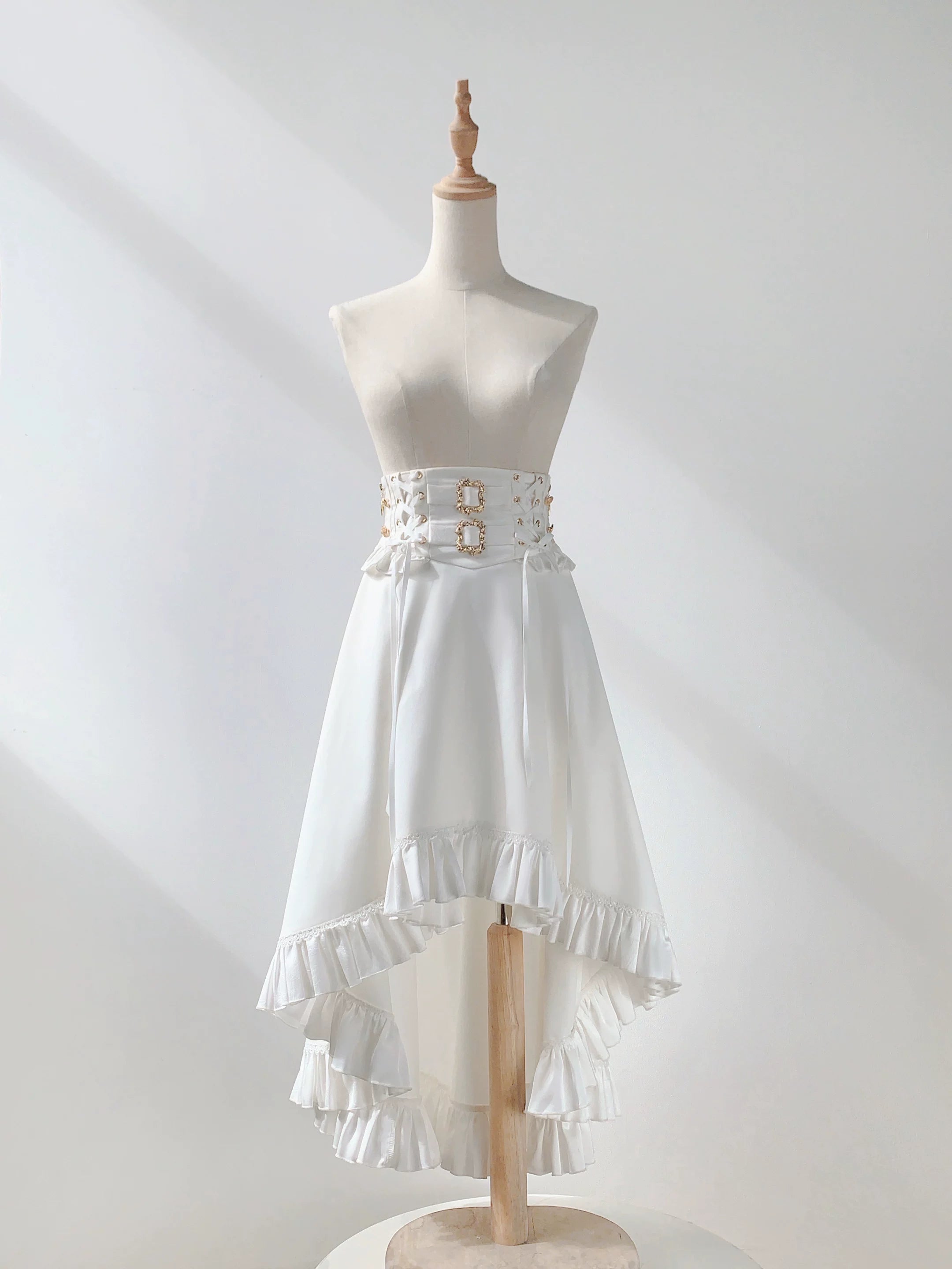 Night & Day Sonata - Ouji Lolita Princess Sleeve Shirt & Pants Suit White SK Only S