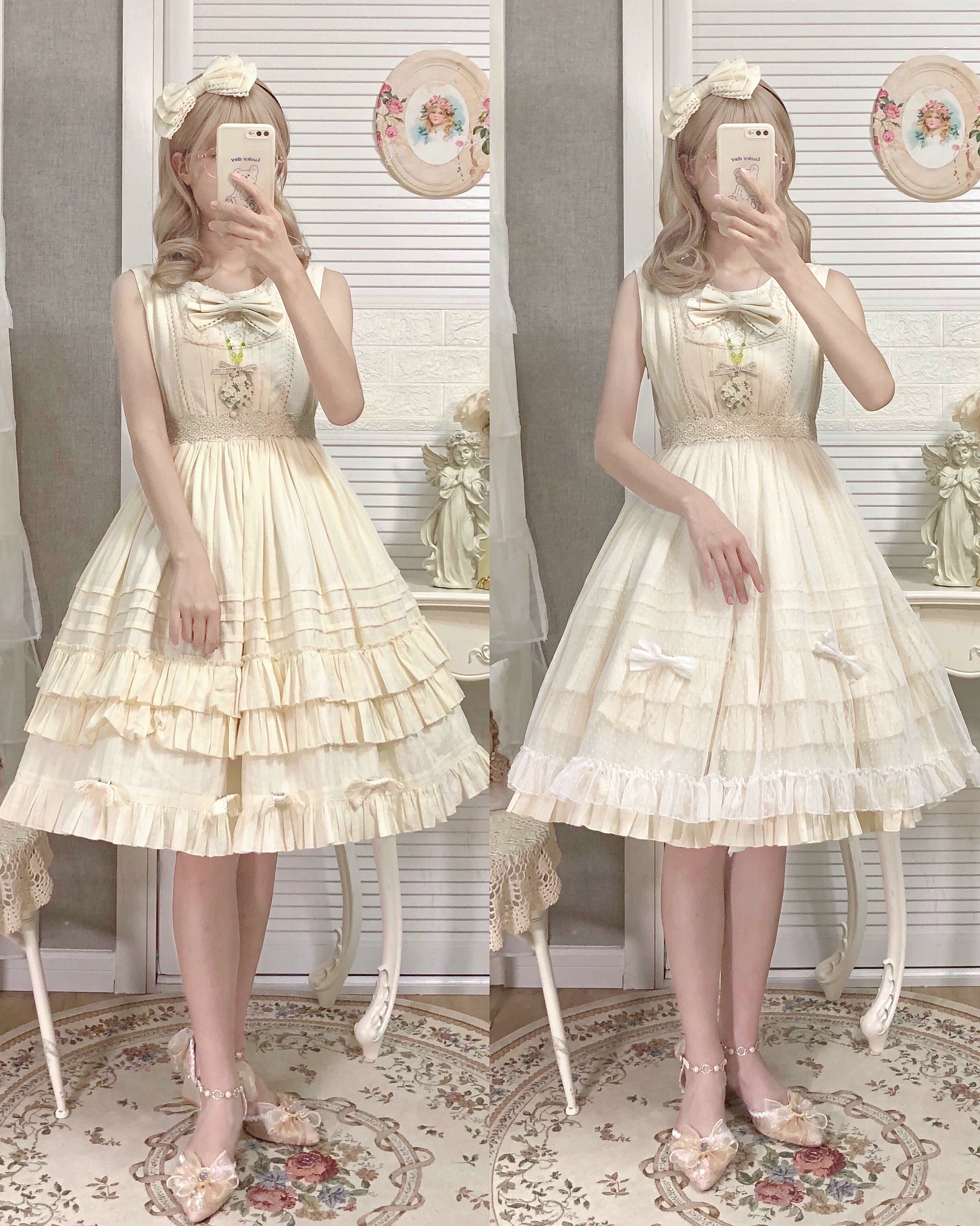 Strawberry Witch - Elegant Lolita Jumper Dress Solid Color JSK