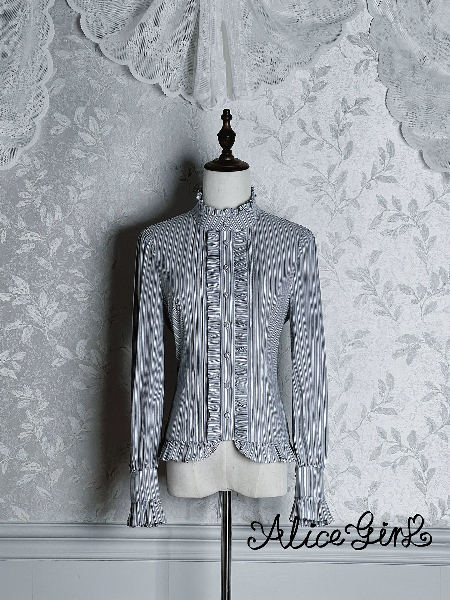 Alice Girl - Duke of Victoria - Classic Lolita Striped Blouse 44093:795171