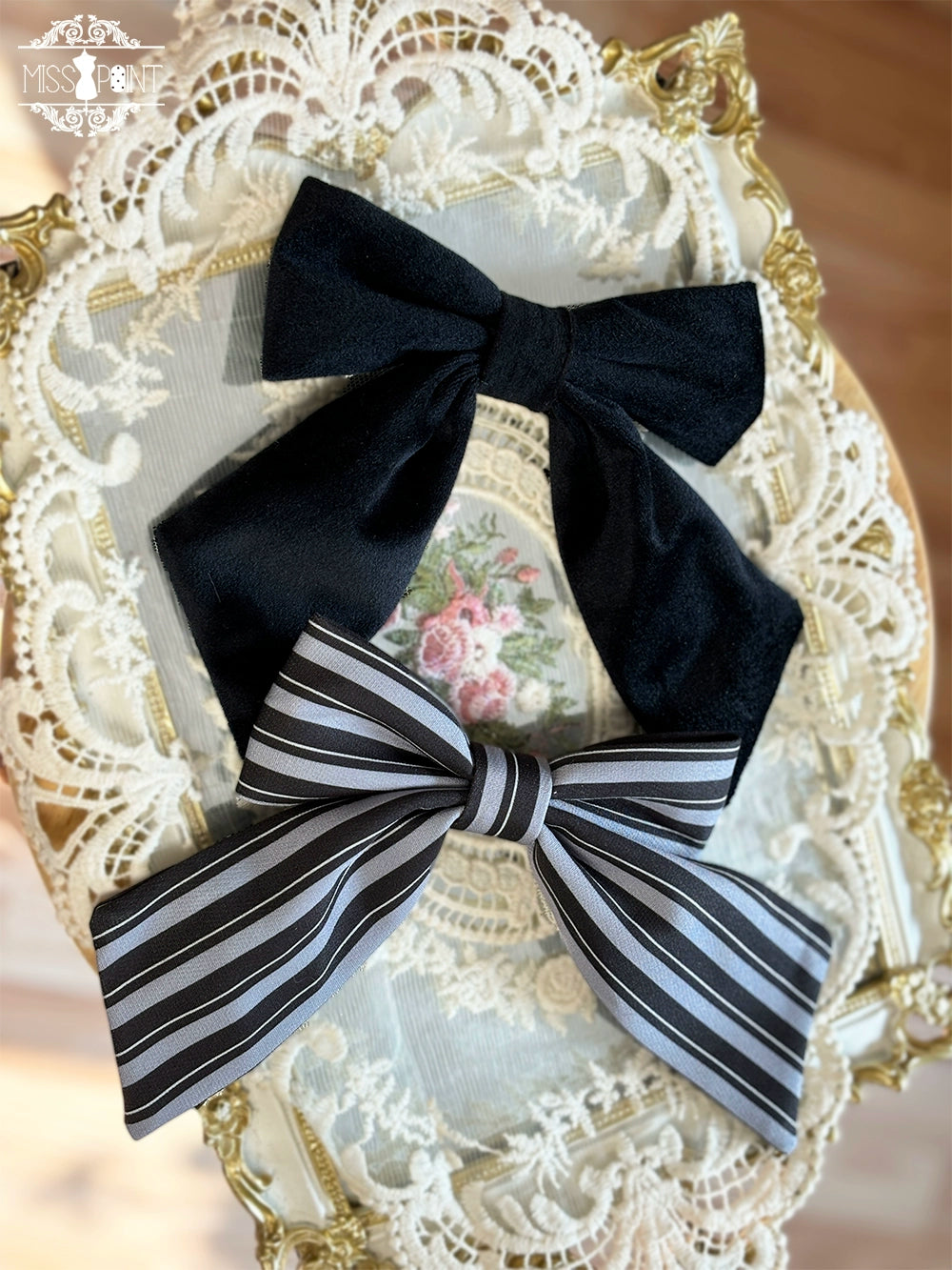 Miss Point - Classical Chocolate - Classic Lolita Accessory Bowler Hat BNT Beret Jabot 40816:677488