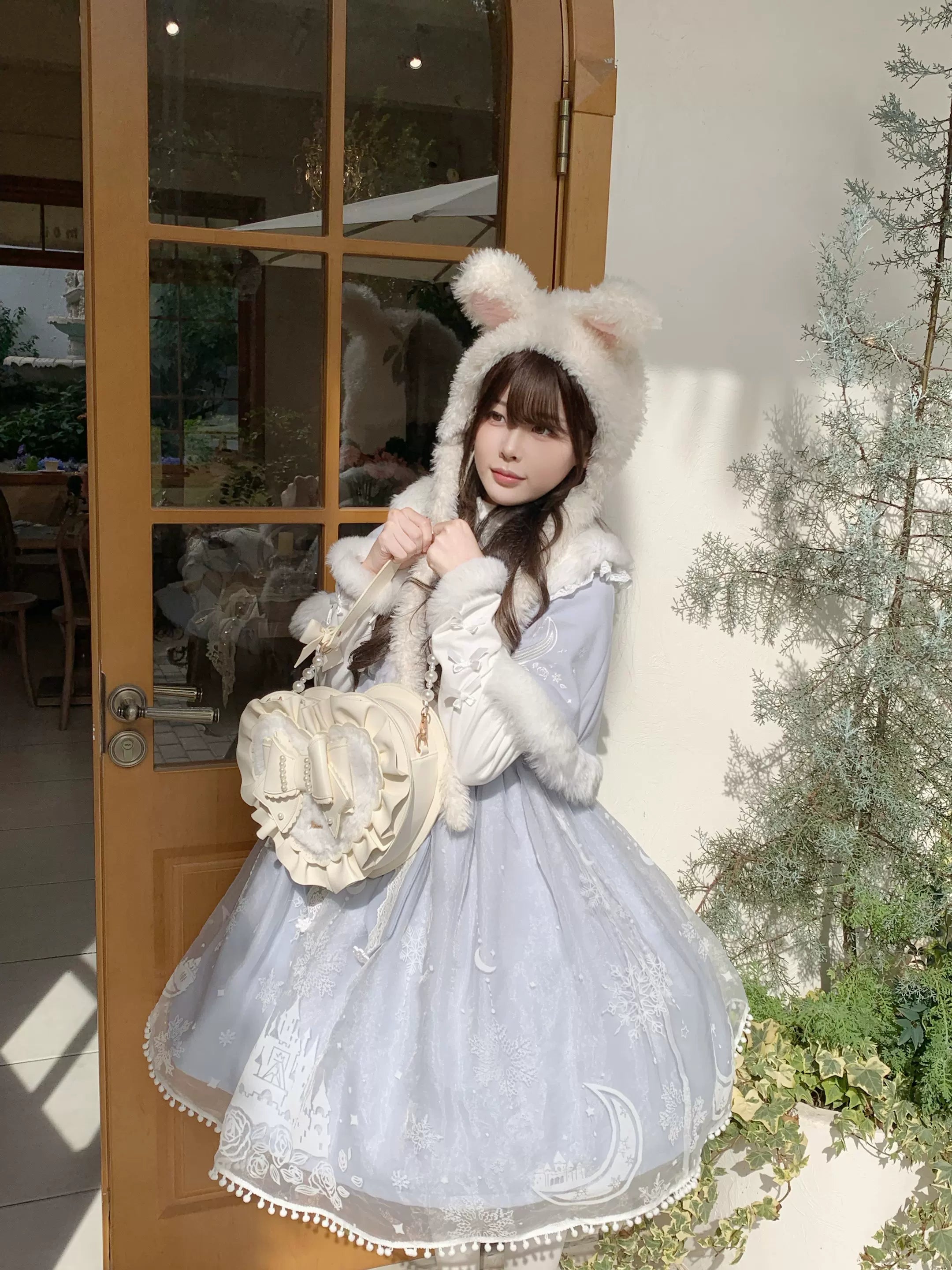 Small Gift Box - Sweet Lolita Heart Handbag, Bow Accent 44535:811725