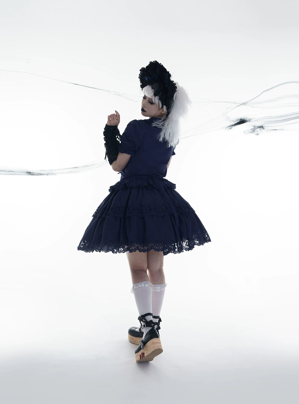 Miss Point - Forest Waltz - Classic Lolita Blouse & Multi-Tiered Ruffles SK 44233:800059