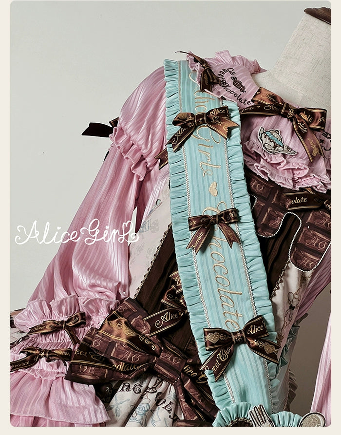 Alice Girl - Bear Chocolate Bar - Kawaii Lolita Headdress Set