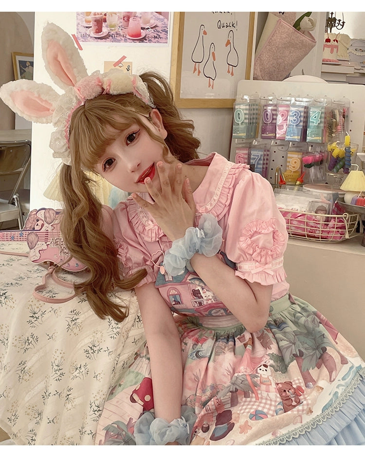 Mewroco - Little Frosty - Kawaii Lolita Summer Blouse Multicolors