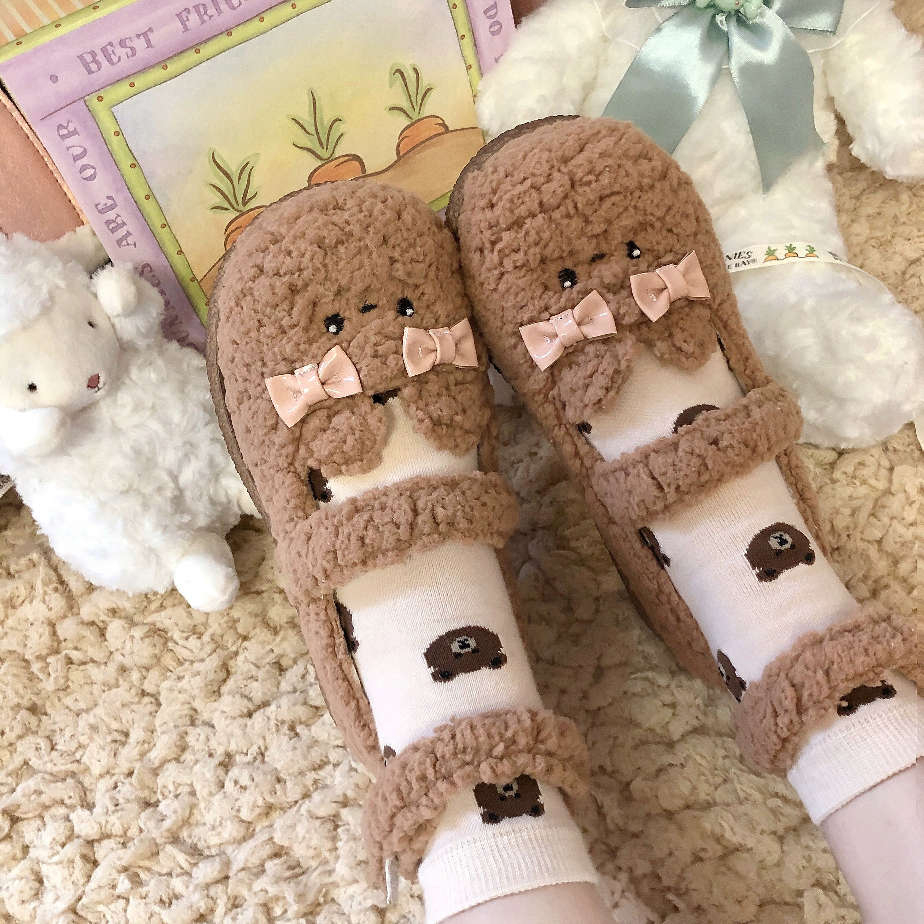 Fairy Godmother - Cute Plush Warm Round Toe Lolita Soft Sole Shoes