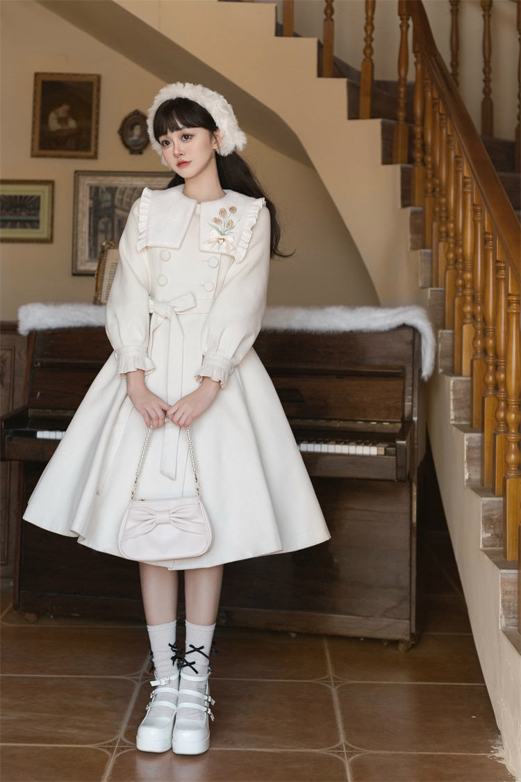 Letters from Unknown Star - Tulip Coat - Winter Elegant Lolita Dress Overcoat