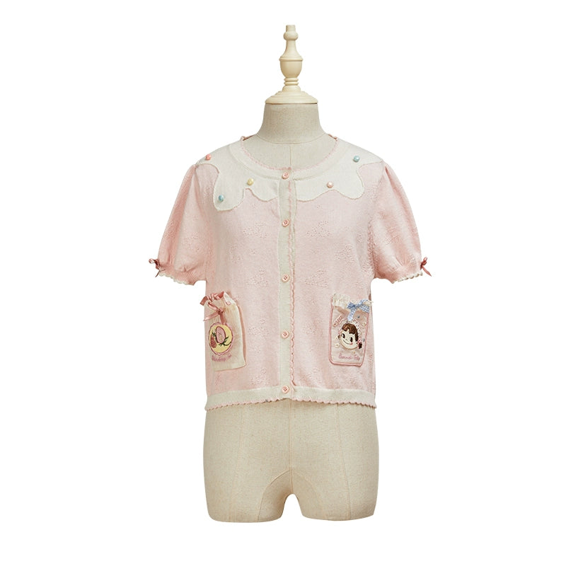 Summer Fairy~IP Collab Kawaii Lolita Dresses OP Home Wear Salopette Cardigan SK (L M S XL XS) 38660:598116