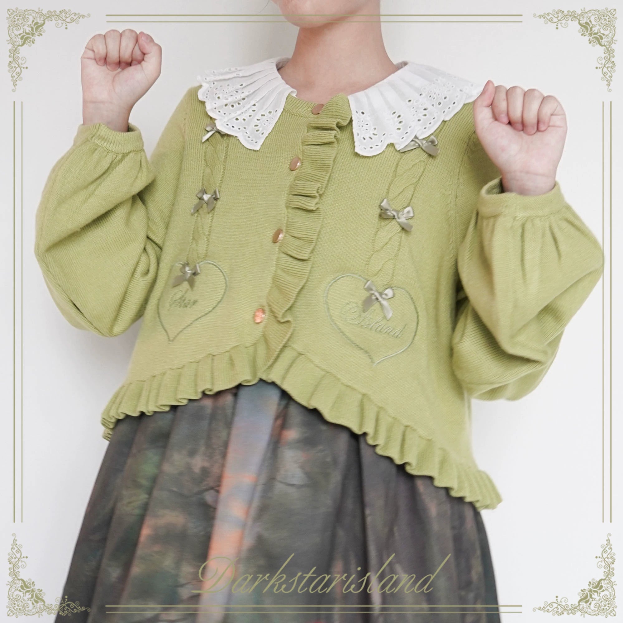 (BFM)Dark Star Island~Sugar Frost~Sweet Lolita Cardigan Knit Embroidered Sweater 34274:449518