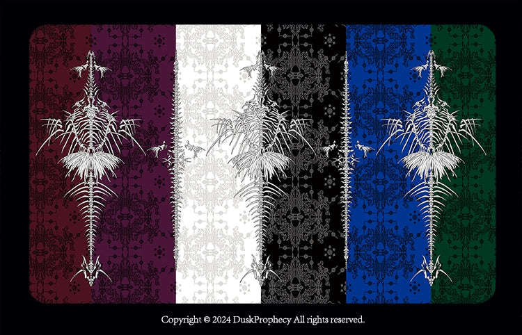 DuskProphecy~Coccyx~Elegant Lolita Dress High Waist Fishbone Print JSK Set