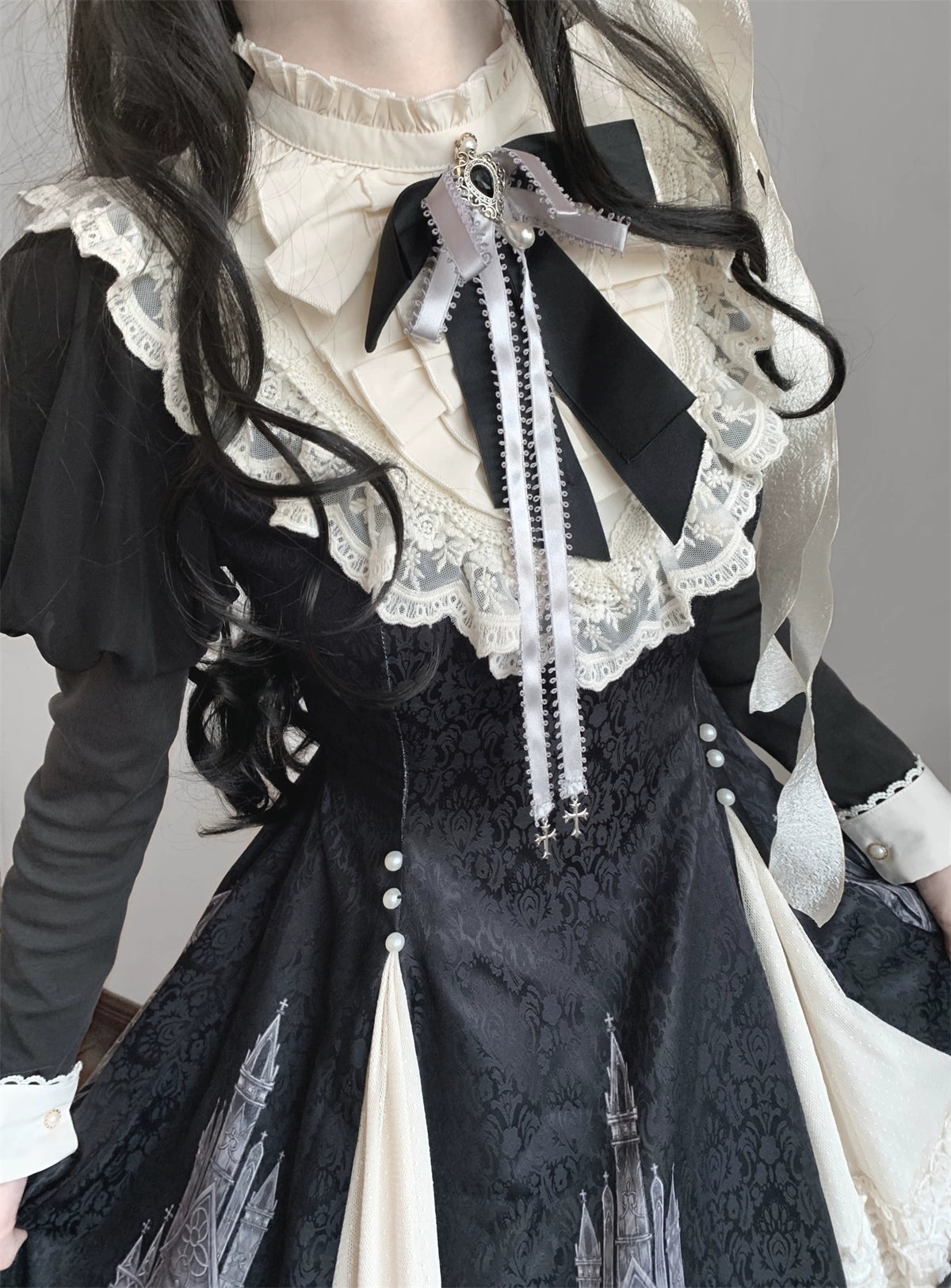 Letters from Unknown Star - Church Bell - Elegant Lolita OP Dress Long Sleeve Spring Autumn 39882:638402