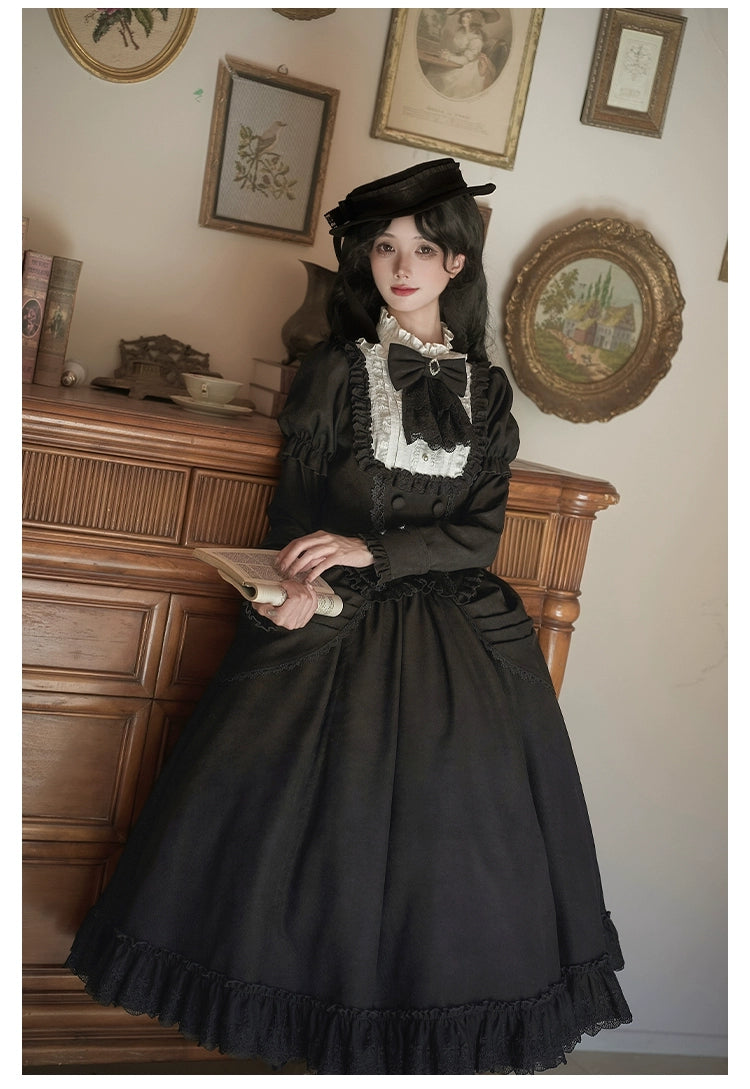 With PUJI - Fog City Time Difference - Classic Lolita SK & Blouse Suit 43989:790798