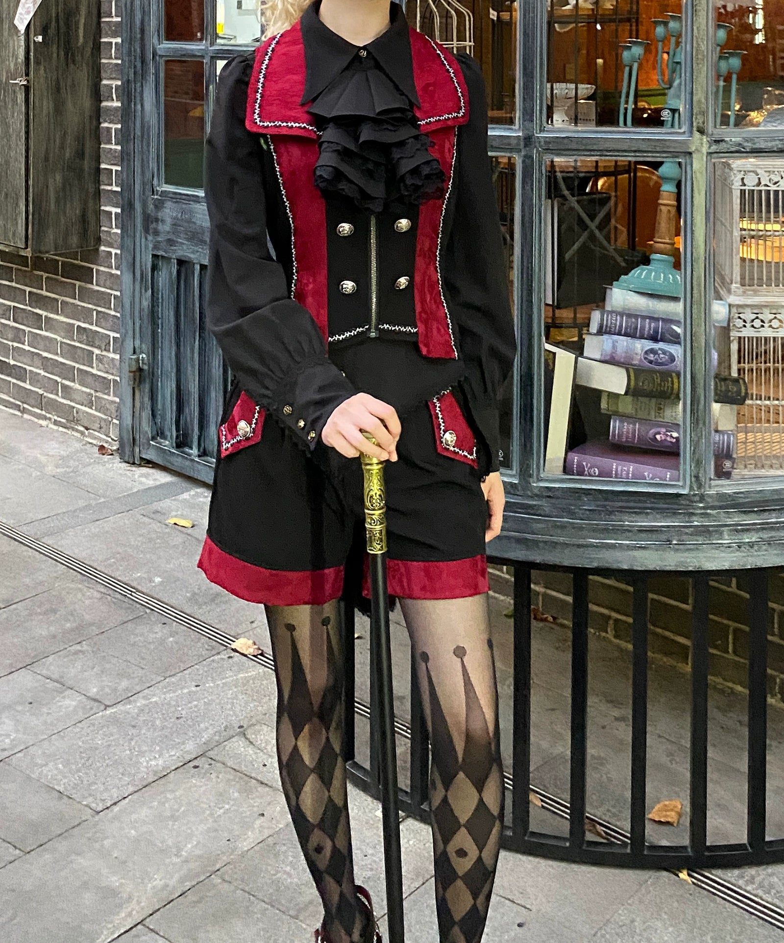 Oath of the Chapter - Ouji Lolita Suit Embroidered Prince Vest Shorts Coat 40532:661952