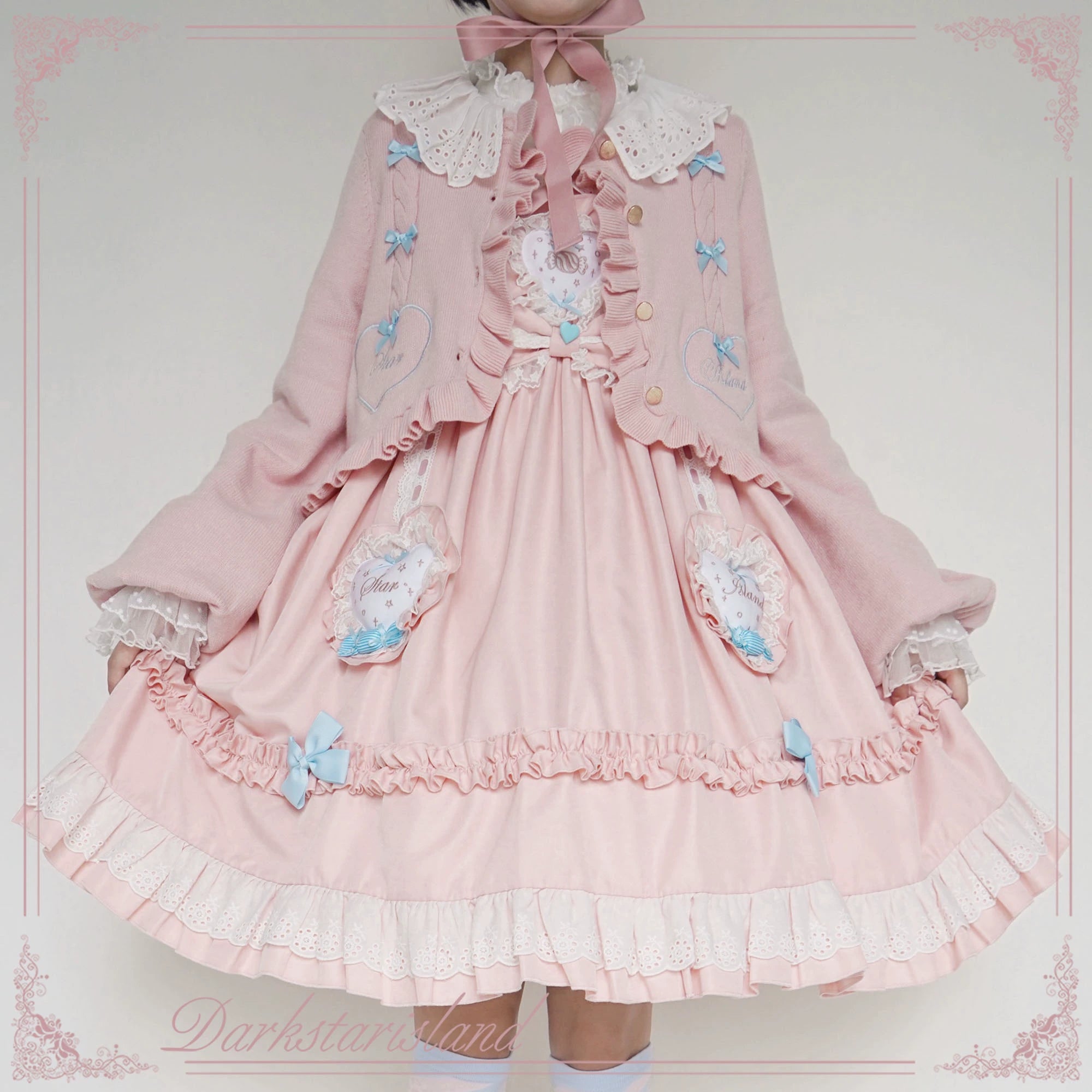 (BFM)Dark Star Island~Sugar Frost~Sweet Lolita Cardigan Knit Embroidered Sweater 34274:449556