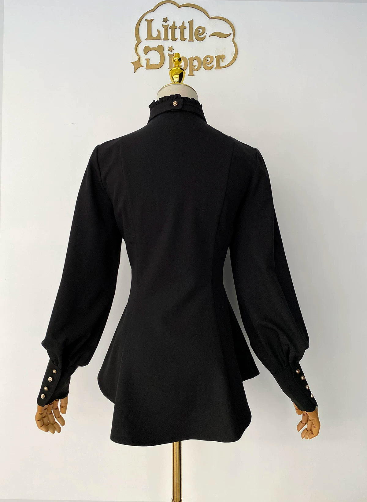 Silence Poem - Classic Lolita Long Sleeve Shirt, Detachable Jabot 44553:813093