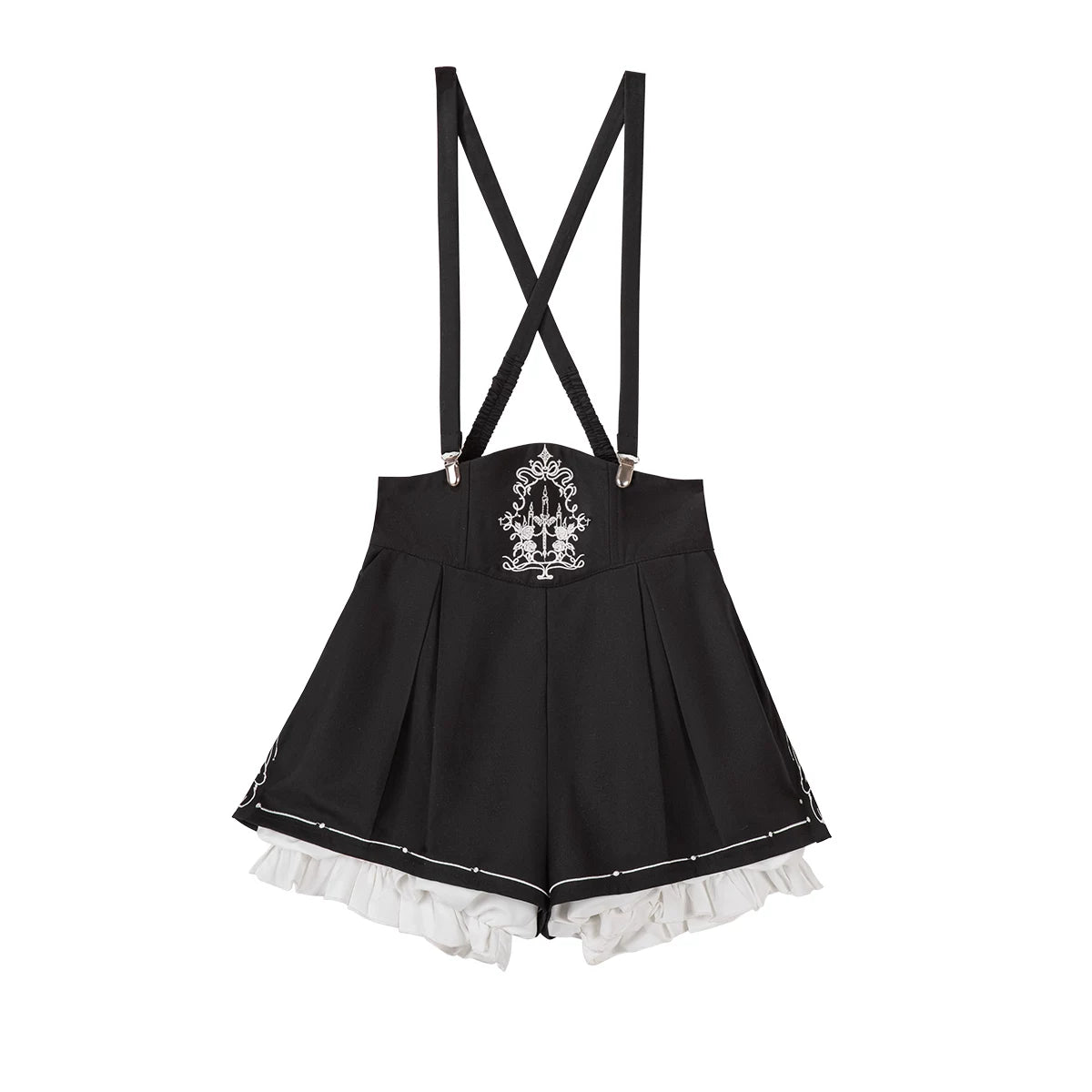 Bunny Ear Meteorite - Embroidered Ouji Lolita Set, Hooded Vest (L M S XL) 44899:826886