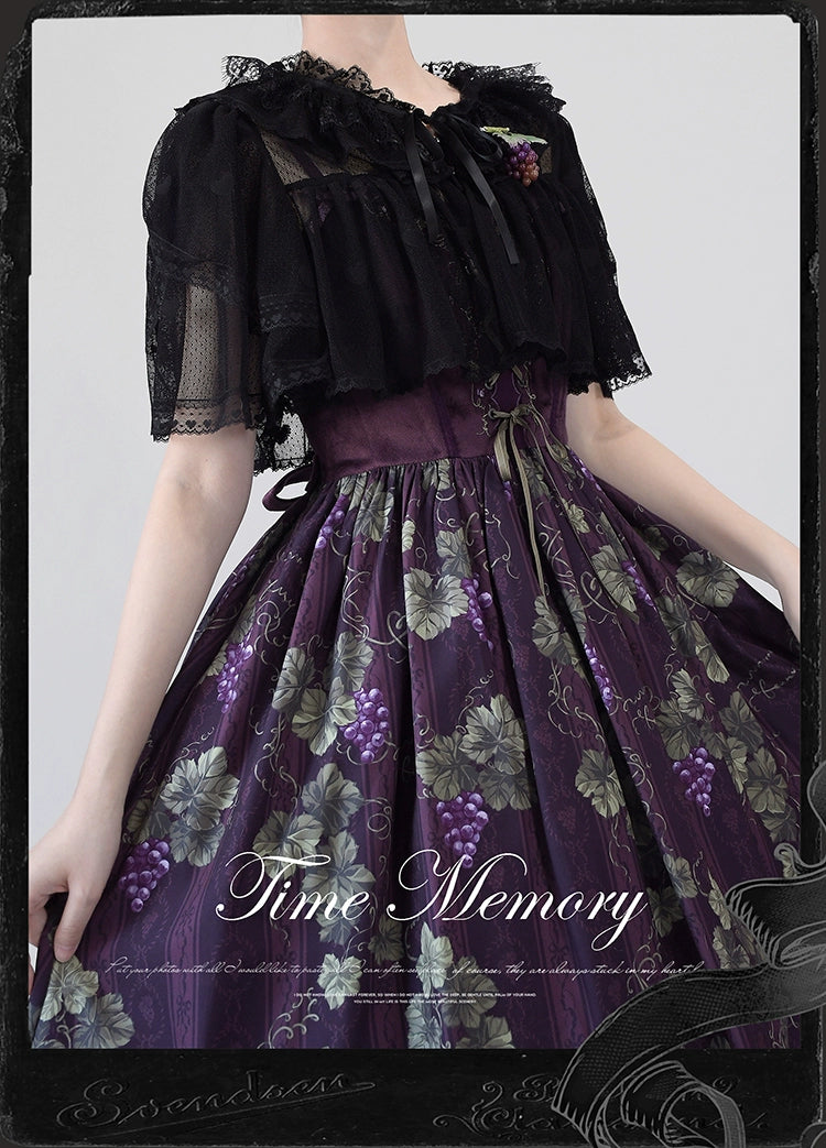 (BFM)Time Memory~Sweetheart Curtain~Sweet Lolita Shawl Short Sleeve Lace Cardigan 34594:462922