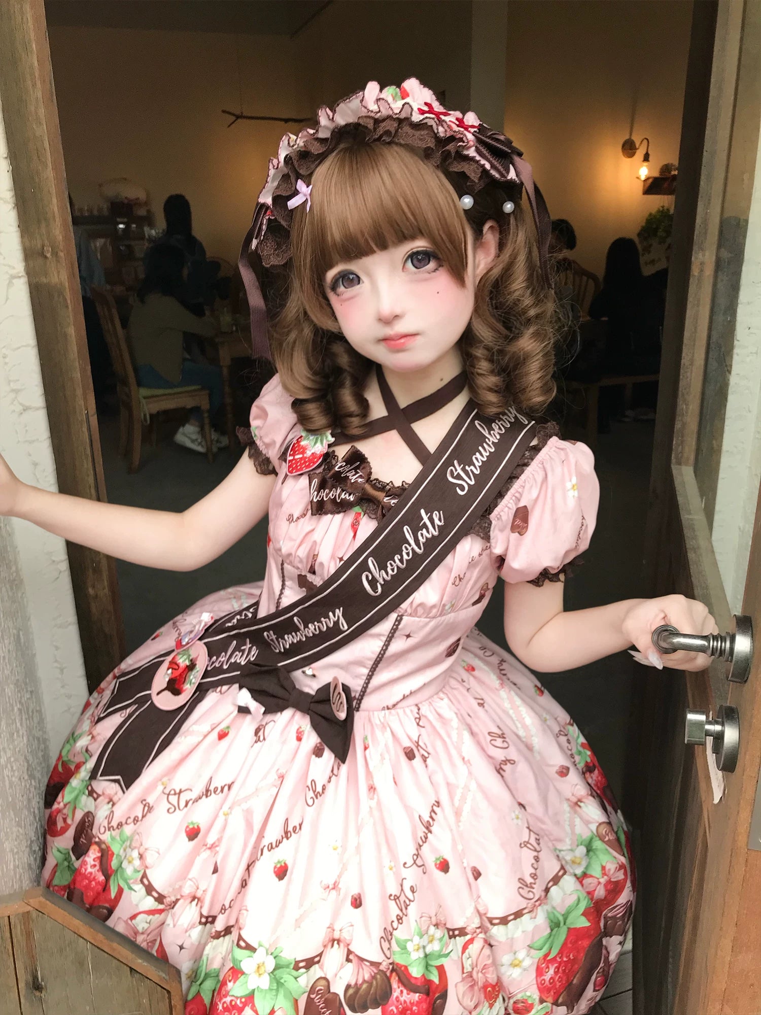 Strawberry Chocolate Lovers - Sweet Lolita Embroidered Printed Accessory 45215:840705