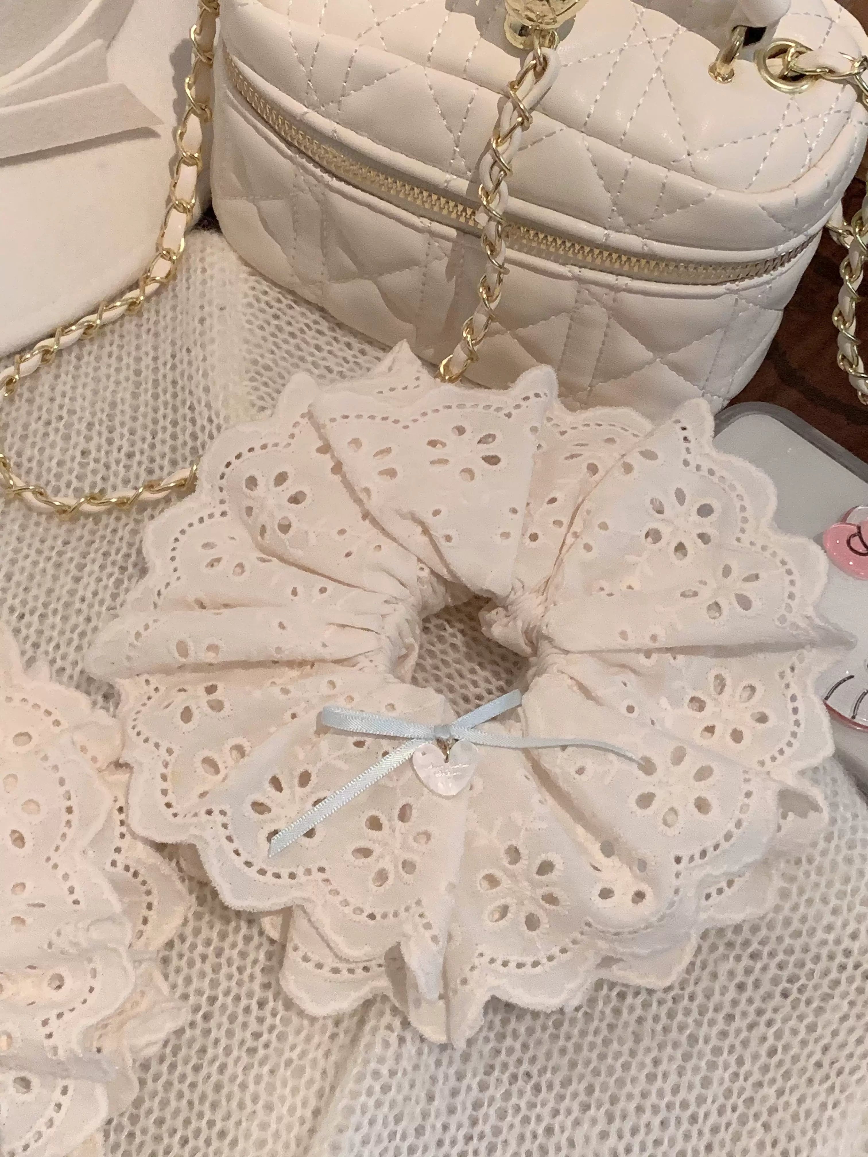 Pure Tea For Dream - Marshmallow Melody - Sweet Lolita Headdress Bow Hair Rope