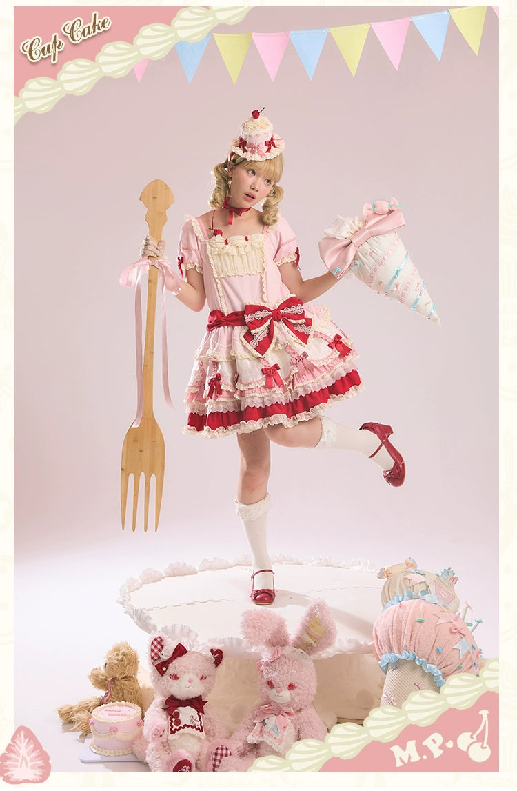 Mademoiselle Pearl - Cup Cake - Sweet Lolita OP Dress Kawaii Lolita JSK SK 40370:657880