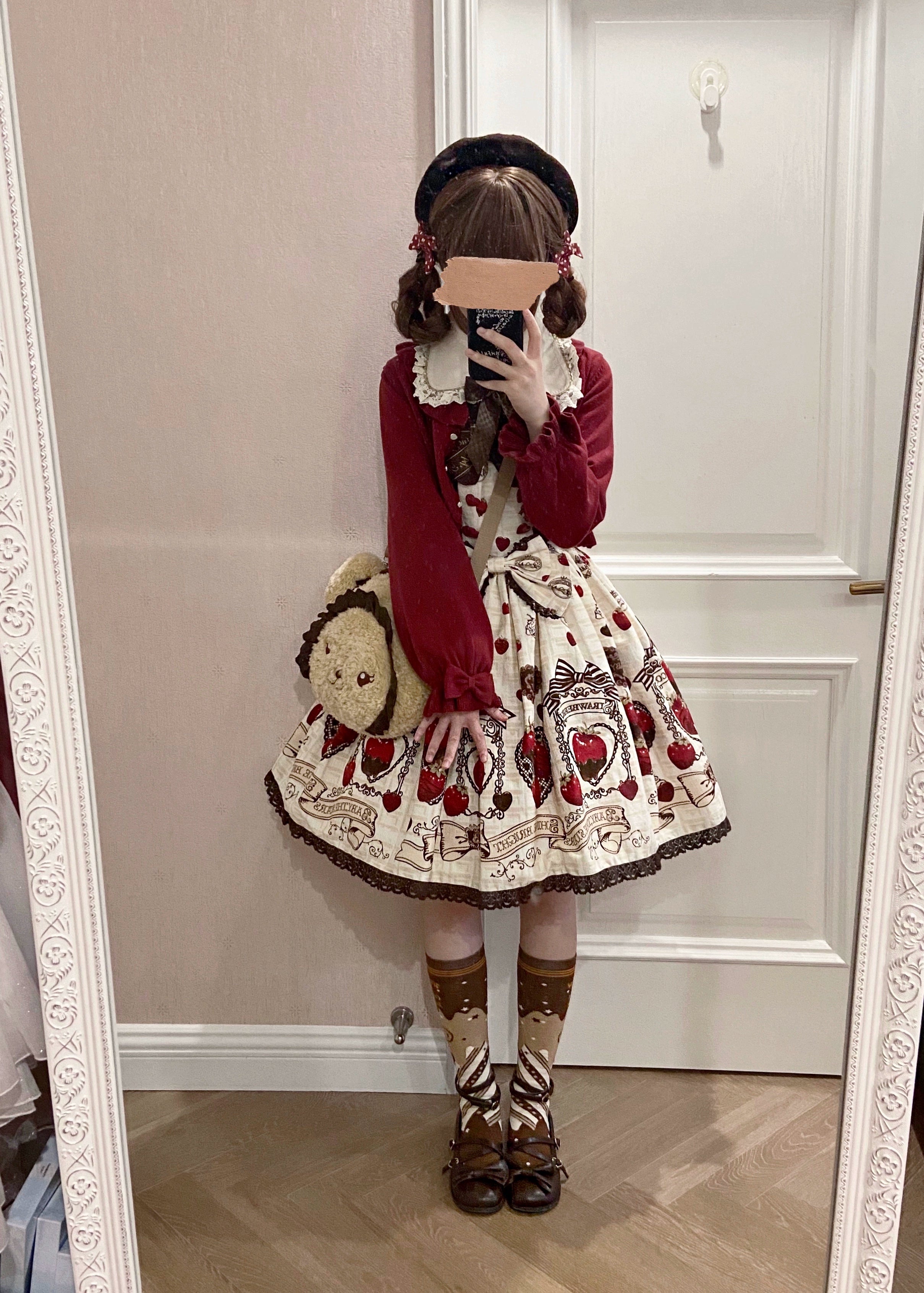Yukines Box~Kawaii Lolita Chocolate Color Cotton Socks 22190:323738