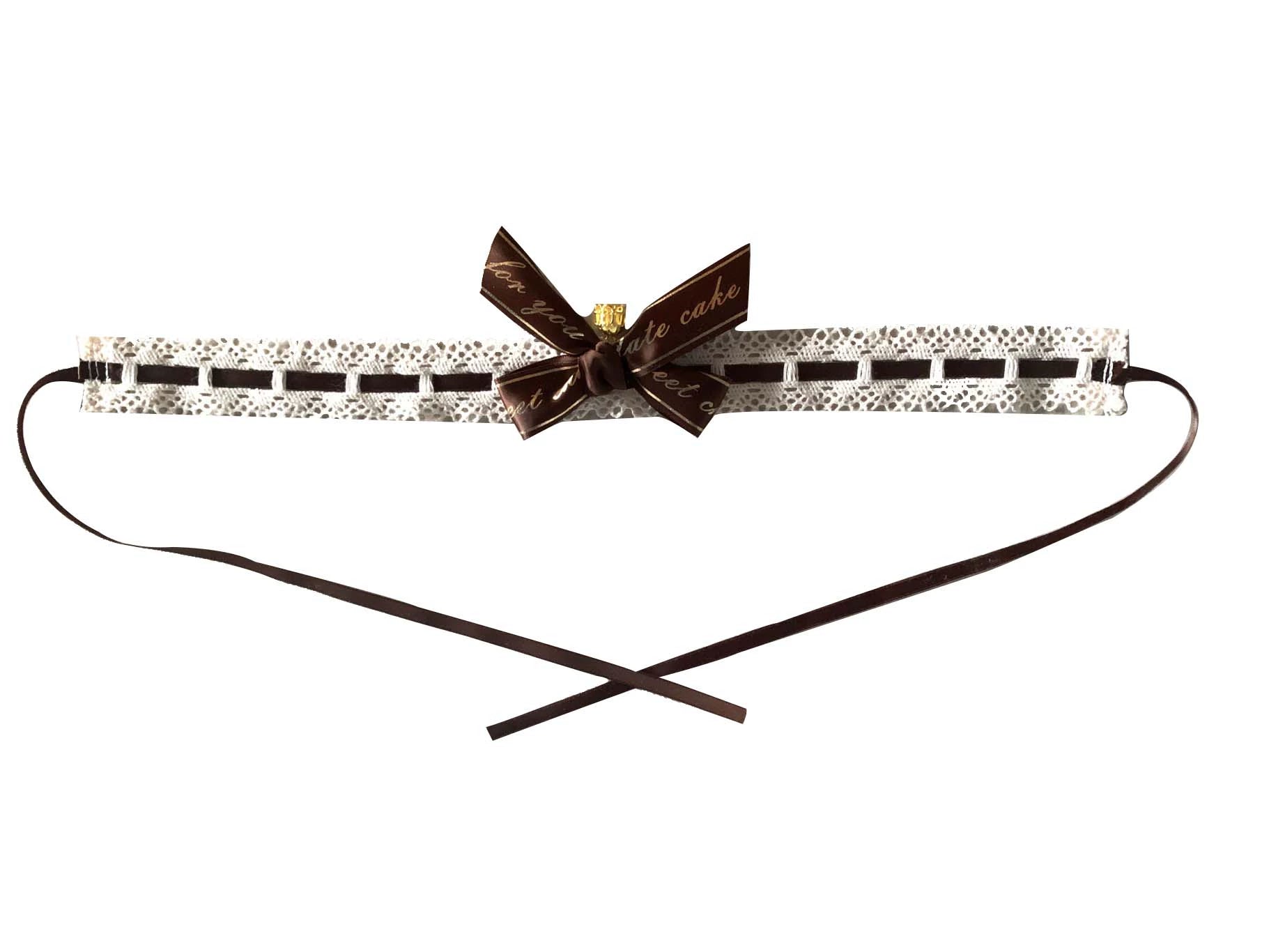 Chubby Cat Diary - Chocolate Layer Cake - Plus Size Cotton Lolita Jumper Dress A Choker (one size / choose M) S