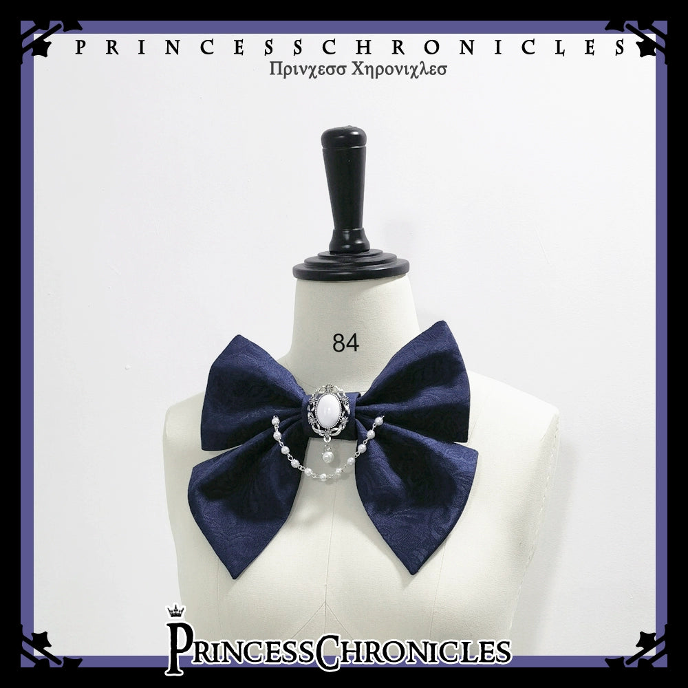 Princess Chronicles - Rabbit Theater - Ouji Lolita Suspender Waistband Shorts Set Bow Brooch Only (One size/M) S